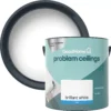 GoodHome Problem Ceilings Brilliant White Matt Emulsion Paint, 2.5L