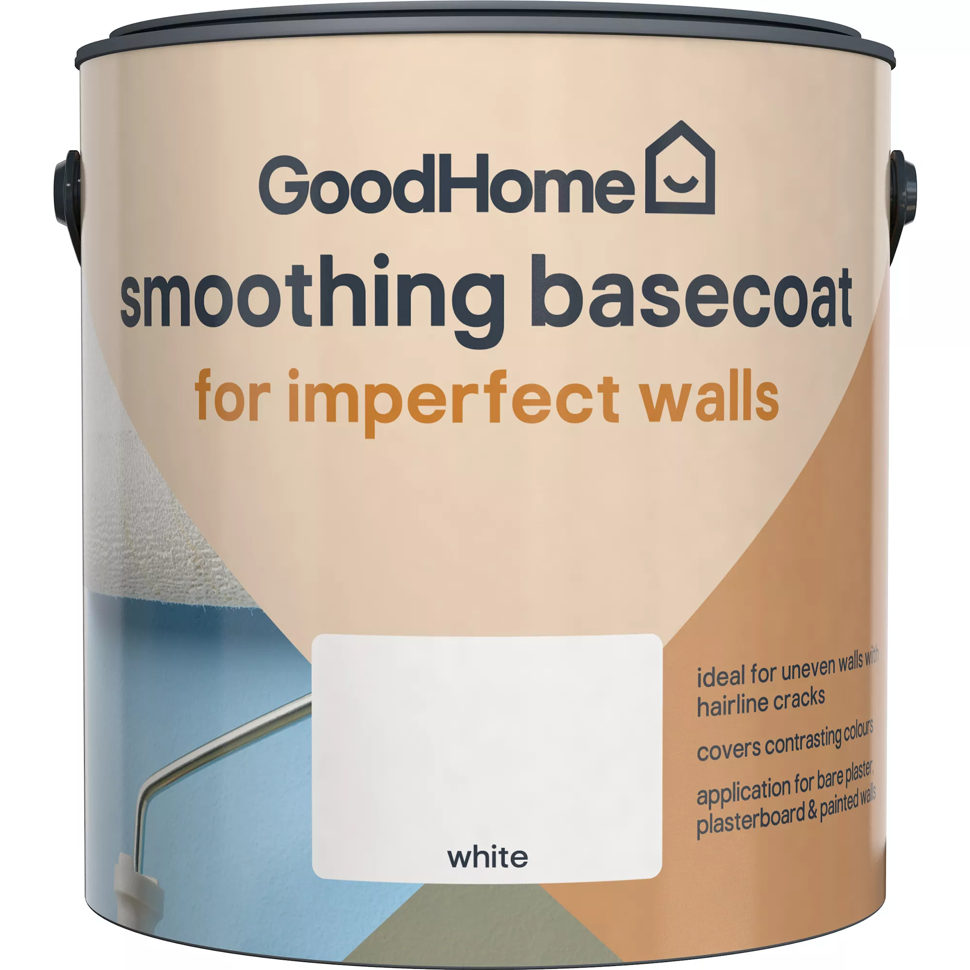 GoodHome Problem Walls White Basecoat, 2.5L 1 GoodHome Problem Walls White Basecoat, 2.5L