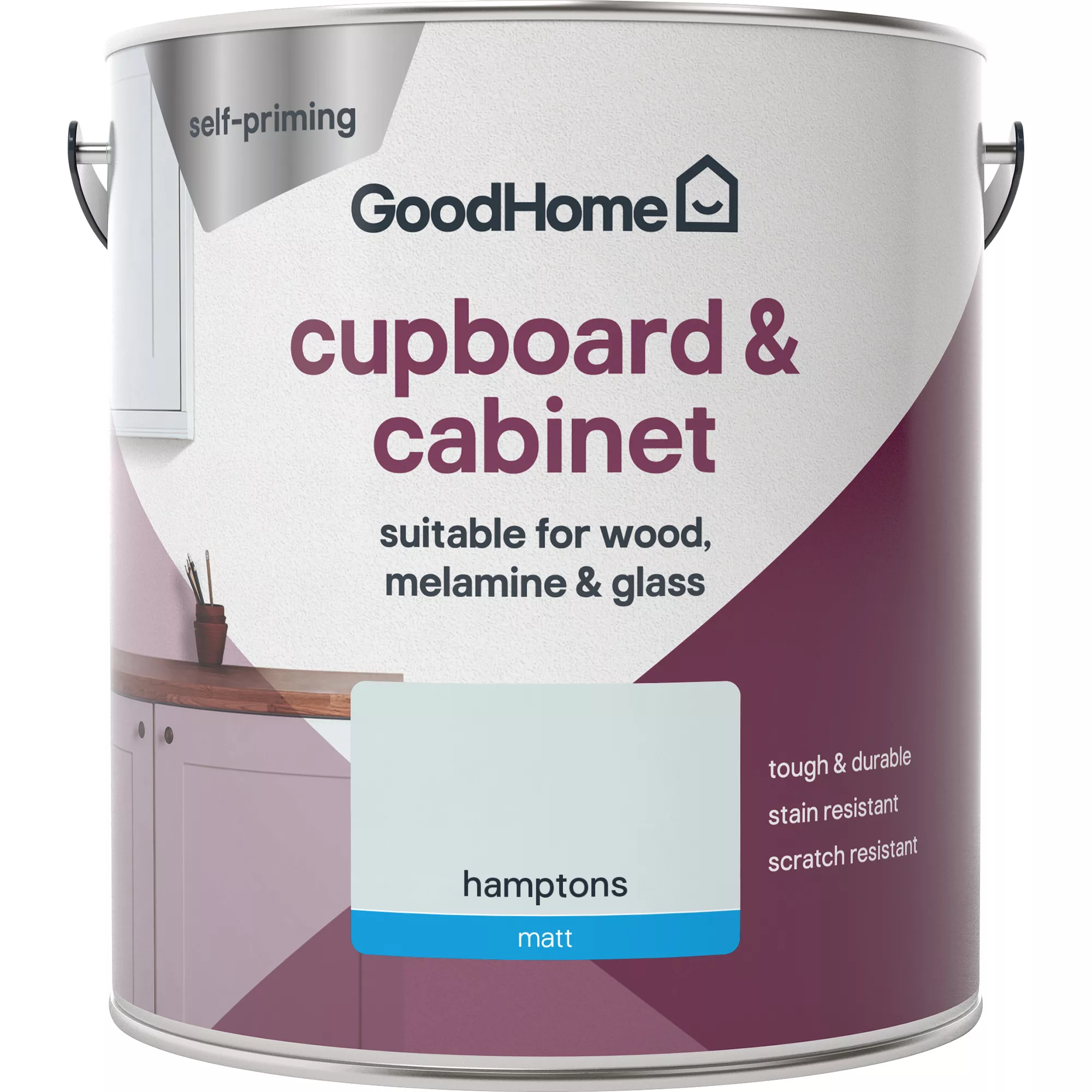 GoodHome Renovation Hamptons Matt Cupboard & Cabinet Paint, 2L 2 GoodHome Renovation Hamptons Matt Cupboard & Cabinet Paint, 2L - Image 2