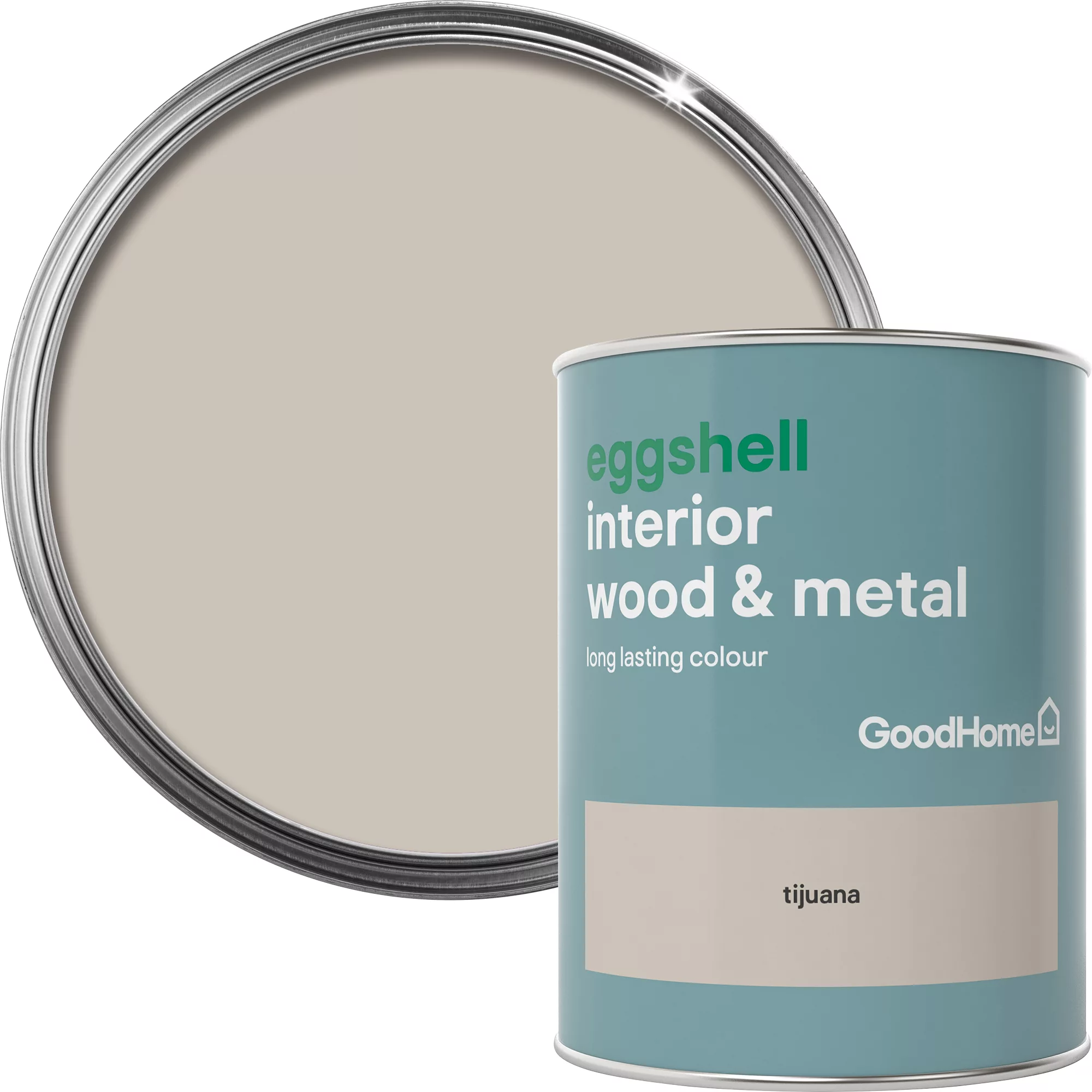 GoodHome Tijuana Eggshell Metal & Wood Paint, 750ml 1 GoodHome Tijuana Eggshell Metal & Wood Paint, 750ml