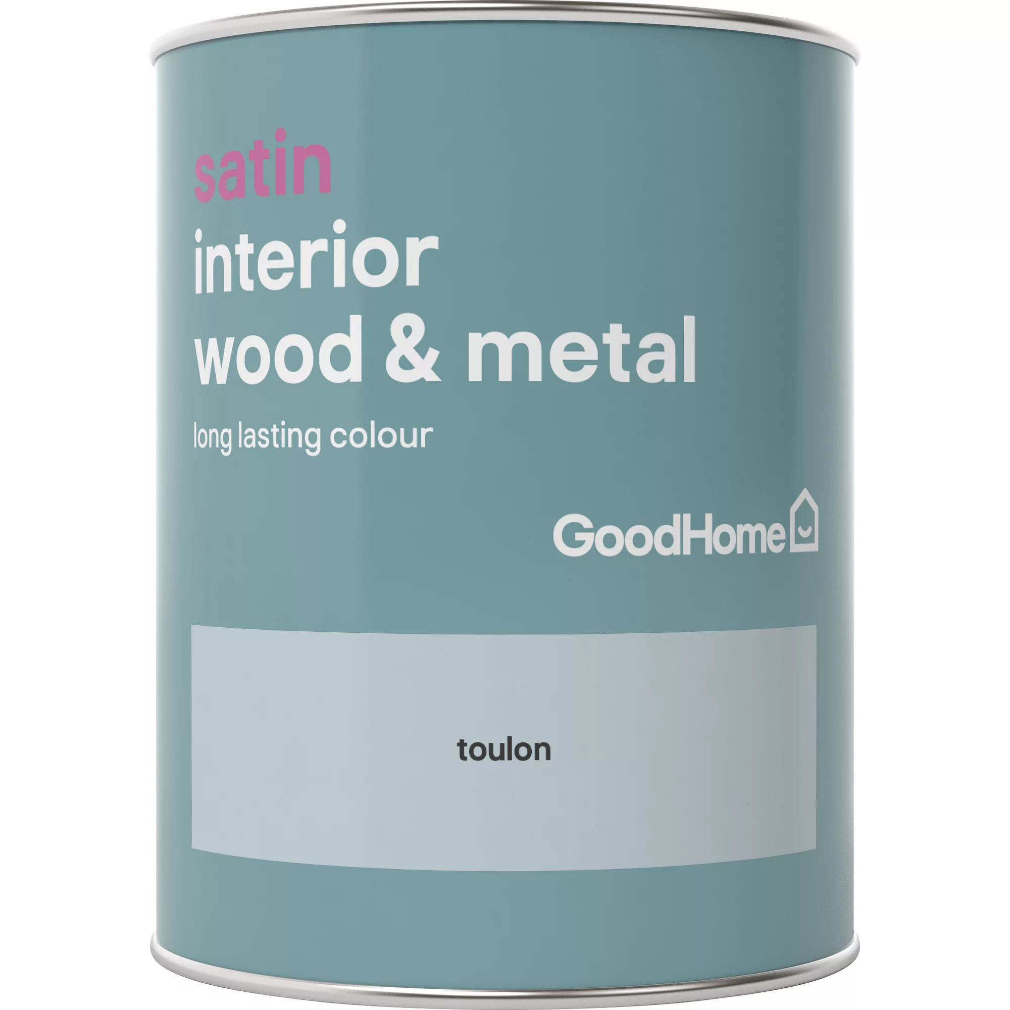 GoodHome Toulon Satin Metal & Wood Paint, 750ml 2 GoodHome Toulon Satin Metal & Wood Paint, 750ml - Image 2