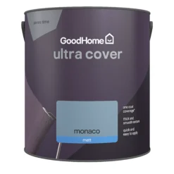 GoodHome Ultra Cover Monaco Matt Emulsion Paint, 2.5L -Trade Point goodhome ultra cover monaco matt emulsion paint 2 5l5059340273693 02c