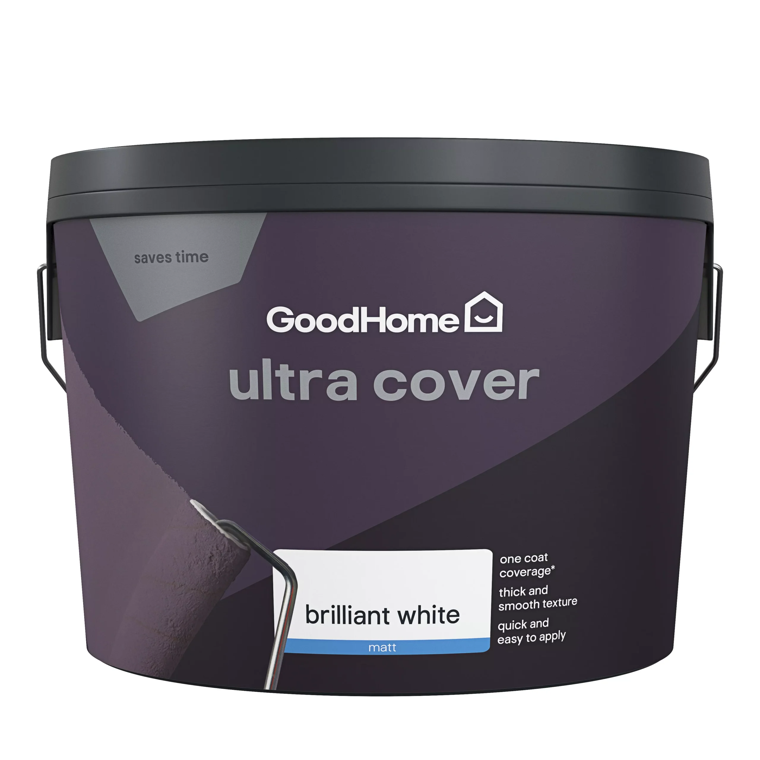 GoodHome Ultra Cover White Matt Emulsion Paint, 10L 2 GoodHome Ultra Cover White Matt Emulsion Paint, 10L - Image 2