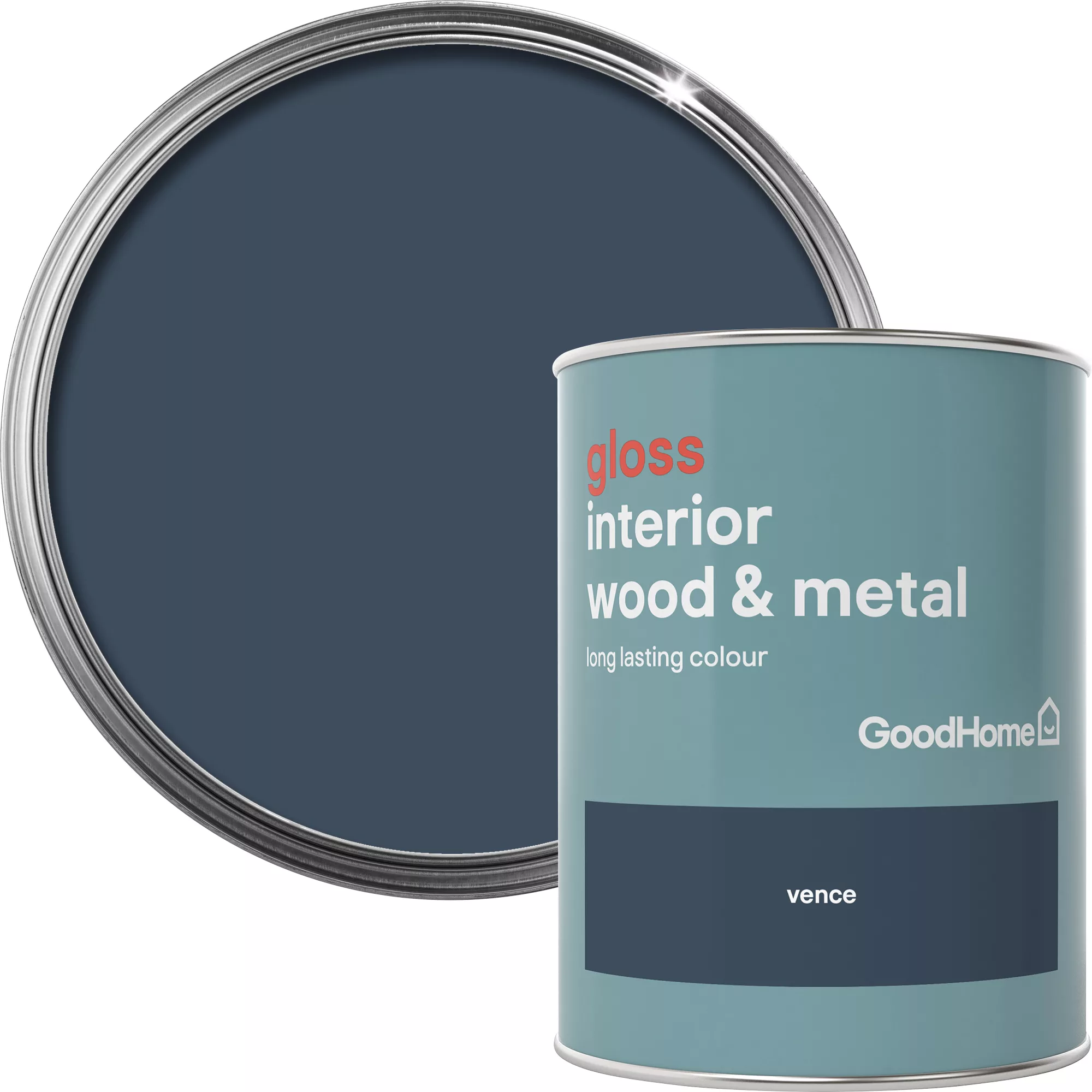 GoodHome Vence Gloss Metal & Wood Paint, 750ml 1 GoodHome Vence Gloss Metal & Wood Paint, 750ml