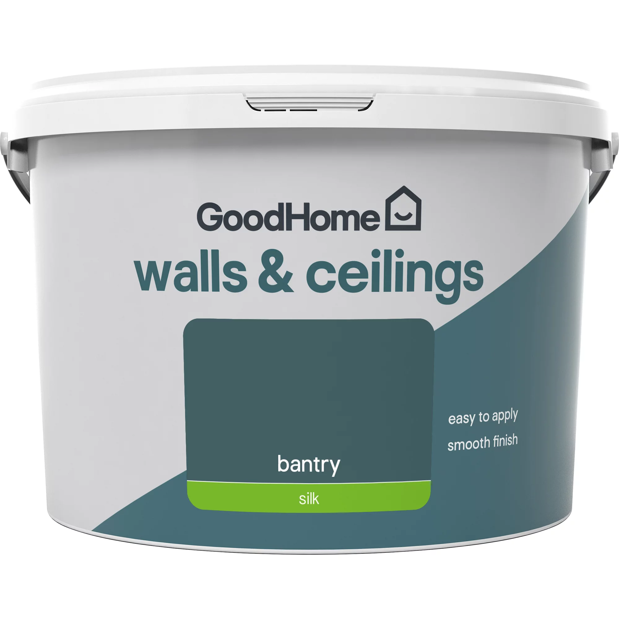 GoodHome Walls & Ceilings Bantry Silk Emulsion Paint, 2.5L 2 GoodHome Walls & Ceilings Bantry Silk Emulsion Paint, 2.5L - Image 2