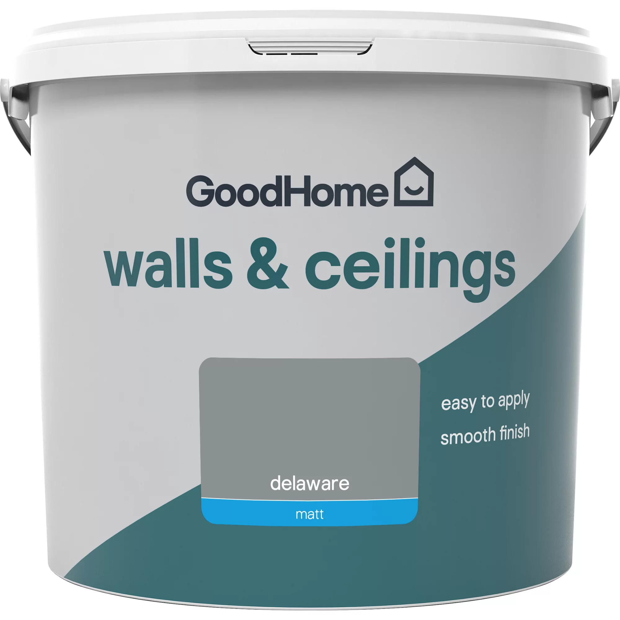 GoodHome Walls & Ceilings Delaware Matt Emulsion Paint, 5L 2 GoodHome Walls & Ceilings Delaware Matt Emulsion Paint, 5L - Image 2