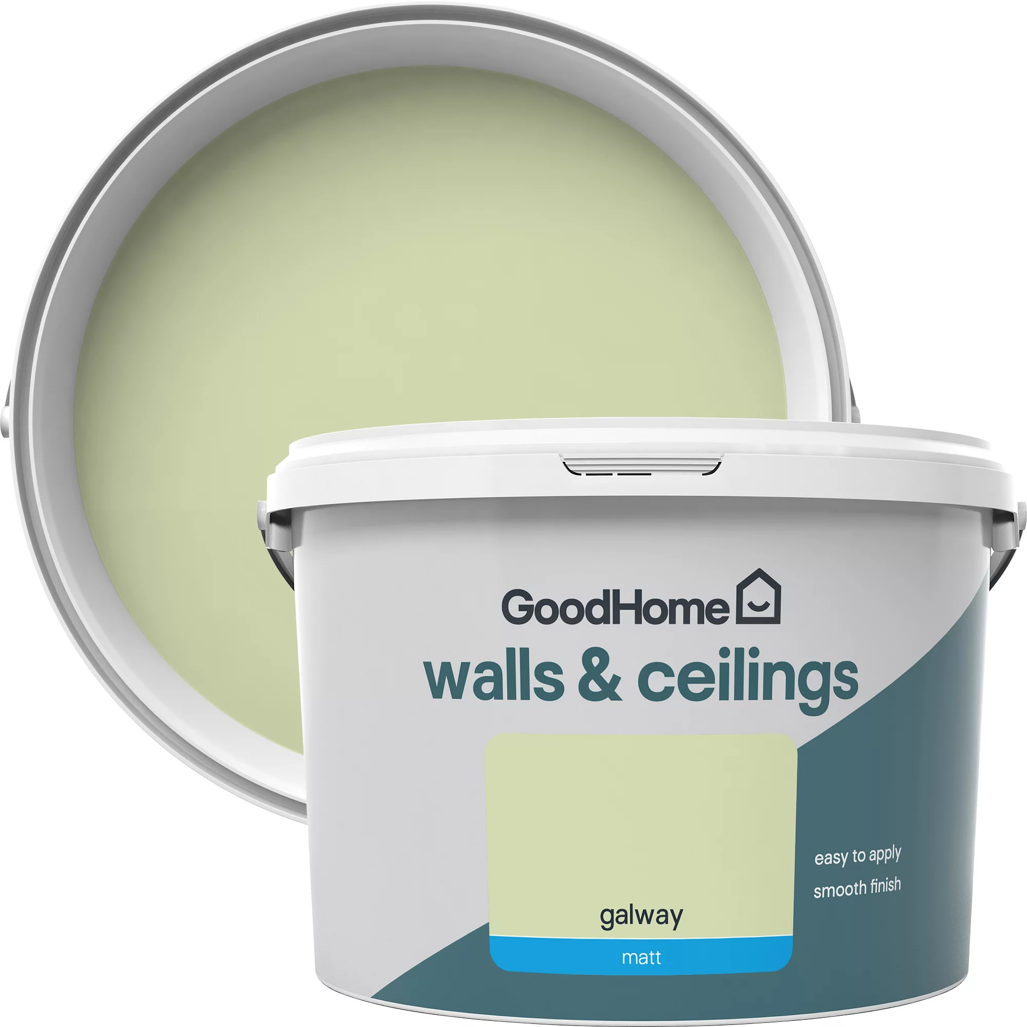 GoodHome Walls & Ceilings Galway Matt Emulsion Paint, 2.5L 1 GoodHome Walls & Ceilings Galway Matt Emulsion Paint, 2.5L