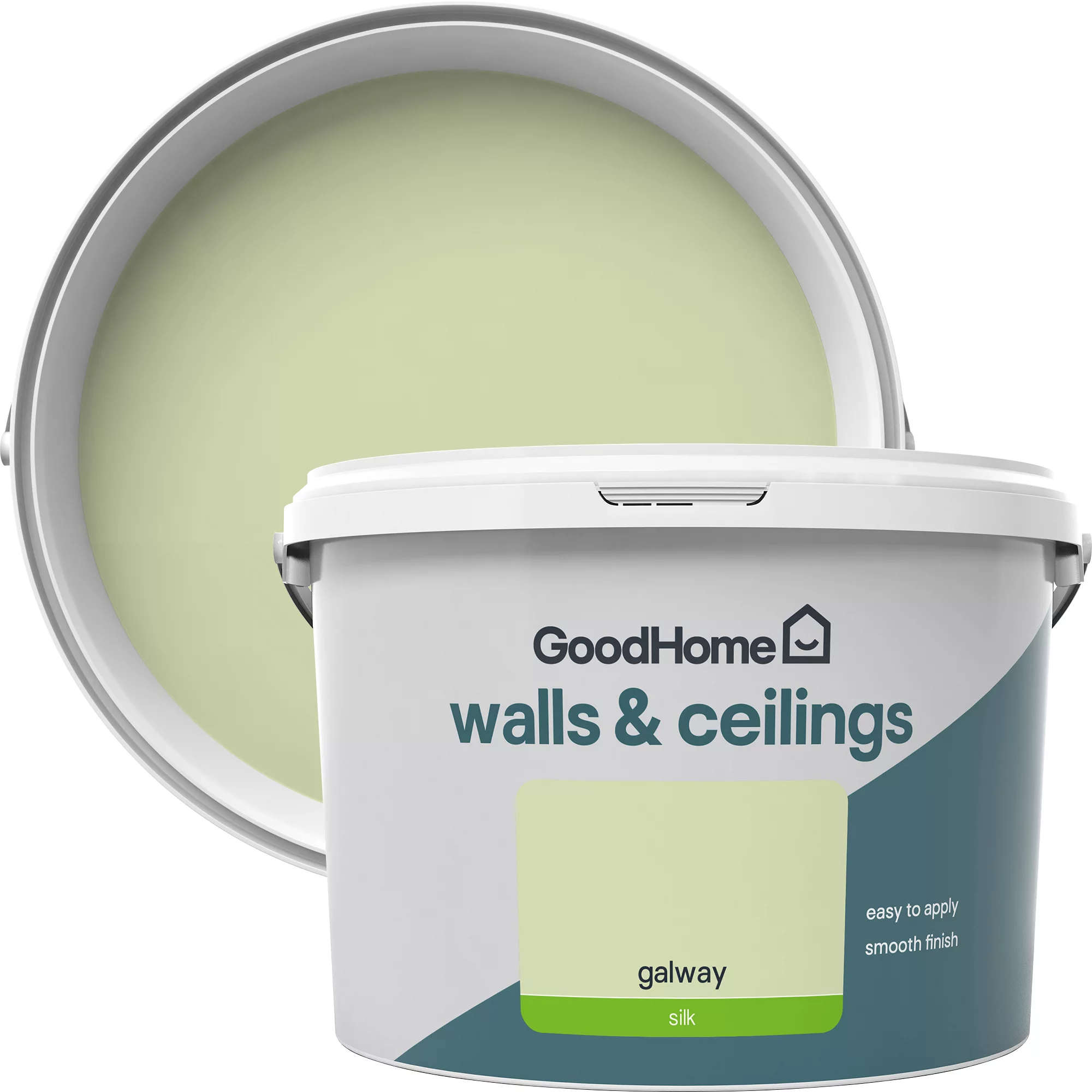 GoodHome Walls & Ceilings Galway Silk Emulsion Paint, 2.5L 1 GoodHome Walls & Ceilings Galway Silk Emulsion Paint, 2.5L