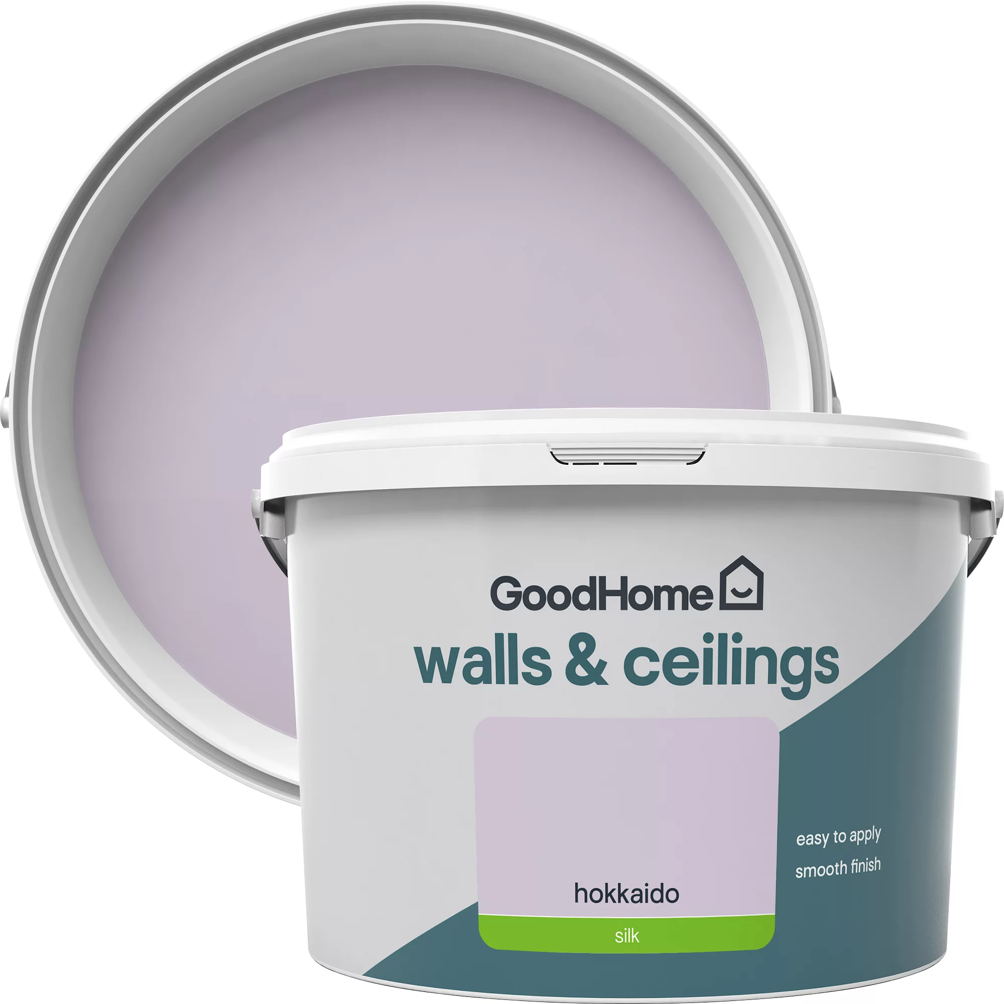 GoodHome Walls & Ceilings Hokkaido Silk Emulsion Paint, 2.5L 1 GoodHome Walls & Ceilings Hokkaido Silk Emulsion Paint, 2.5L