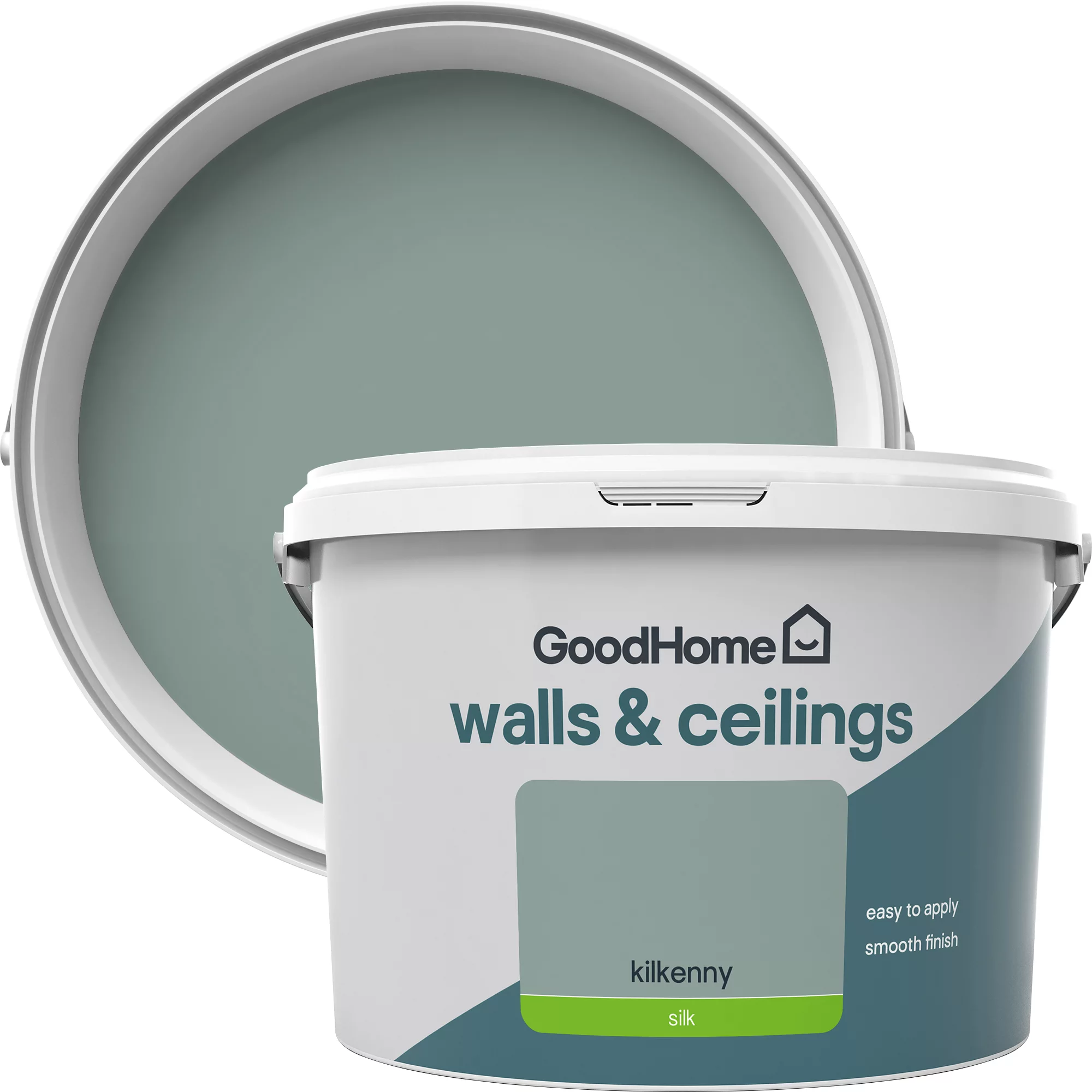GoodHome Walls & Ceilings Kilkenny Silk Emulsion Paint, 2.5L 1 GoodHome Walls & Ceilings Kilkenny Silk Emulsion Paint, 2.5L