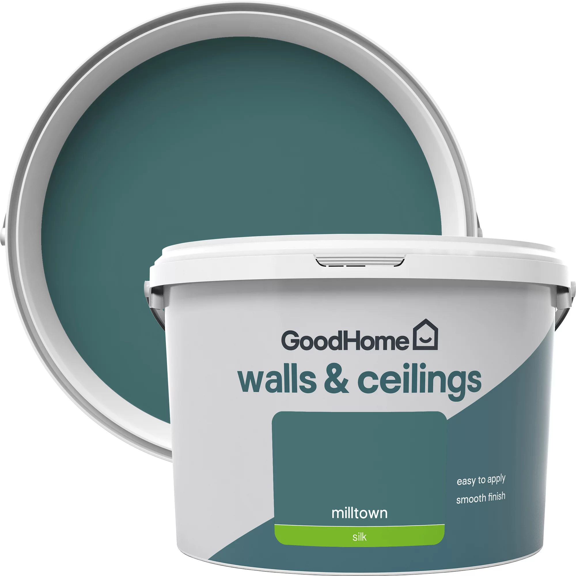 GoodHome Walls & Ceilings Milltown Silk Emulsion Paint, 2.5L 1 GoodHome Walls & Ceilings Milltown Silk Emulsion Paint, 2.5L