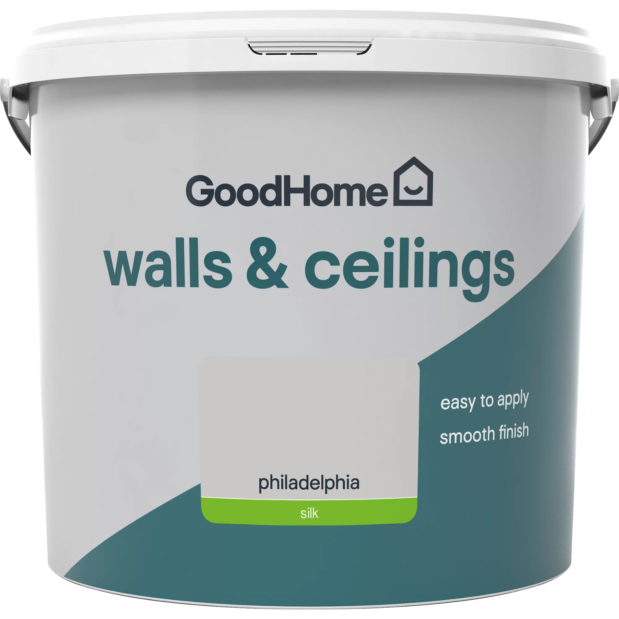 GoodHome Walls & Ceilings Philadelphia Silk Emulsion Paint, 5L 2 GoodHome Walls & Ceilings Philadelphia Silk Emulsion Paint, 5L - Image 2