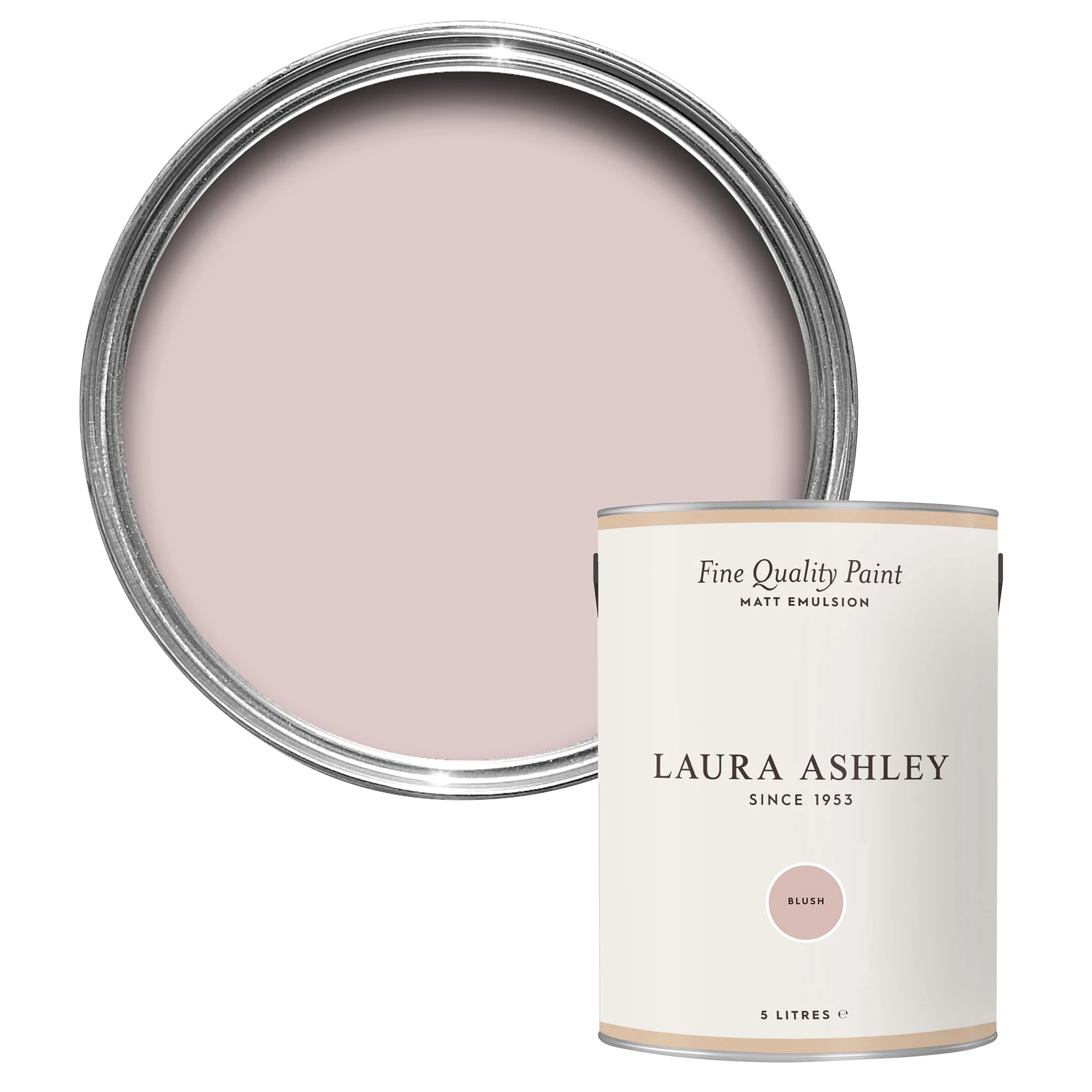 Laura Ashley Blush Matt Emulsion Paint, 5L 1 Laura Ashley Blush Matt Emulsion Paint, 5L