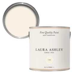 Laura Ashley Ivory Matt Emulsion Paint, 2.5L