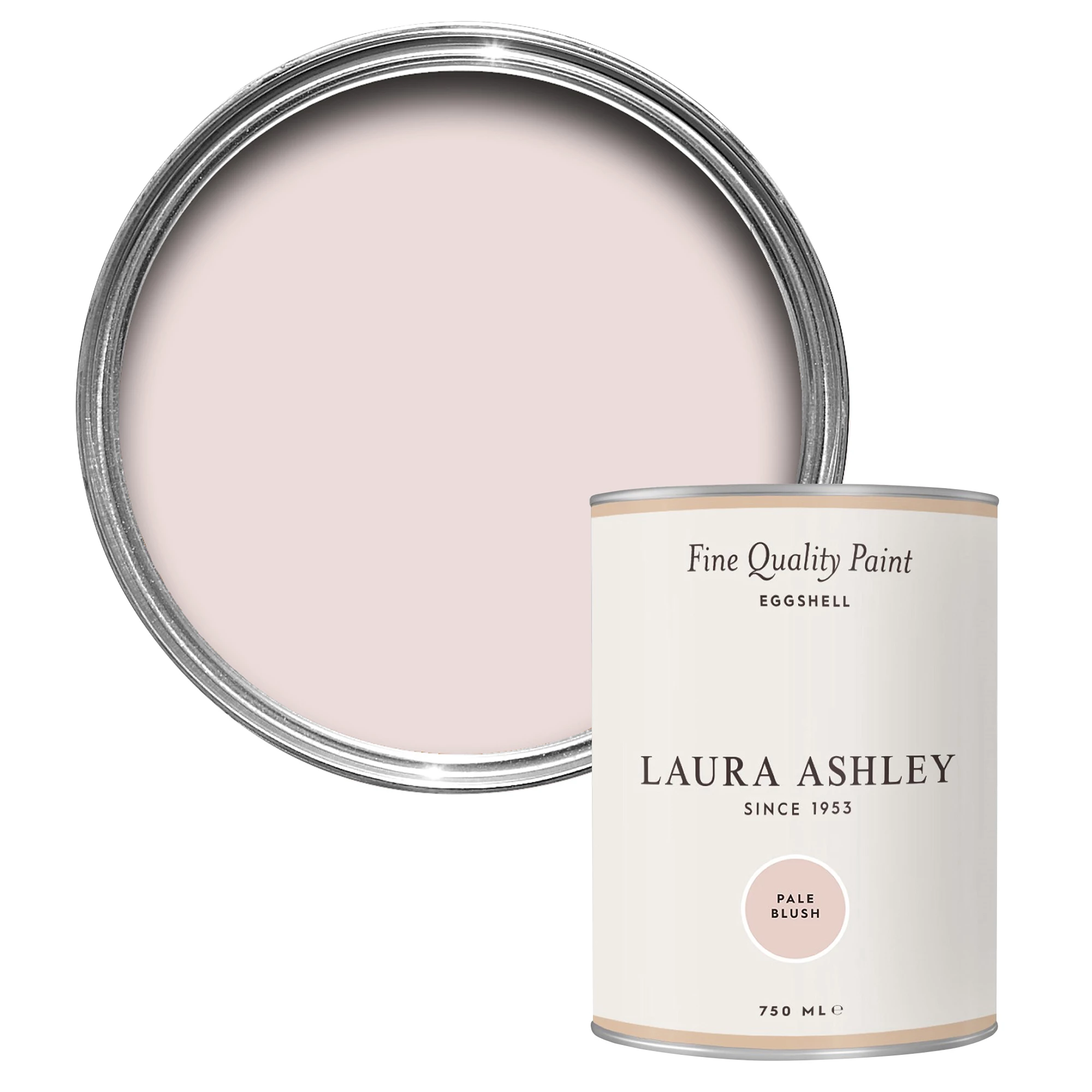 Laura Ashley Pale Blush Eggshell Emulsion Paint, 750ml 1 Laura Ashley Pale Blush Eggshell Emulsion Paint, 750ml
