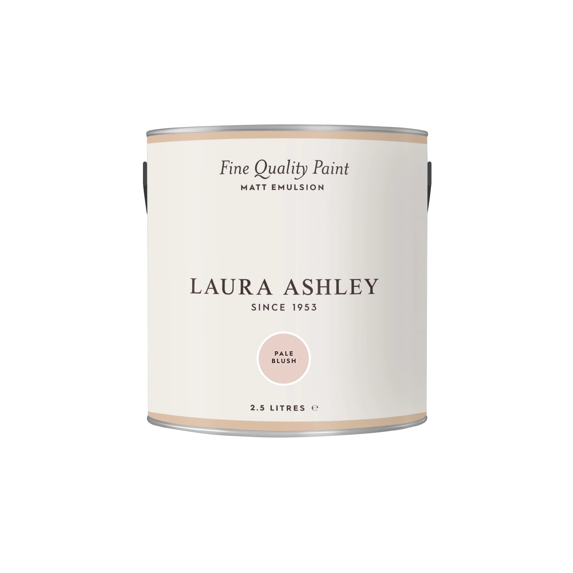 Laura Ashley Pale Blush Matt Emulsion Paint, 2.5L 4 Laura Ashley Pale Blush Matt Emulsion Paint, 2.5L - Image 4