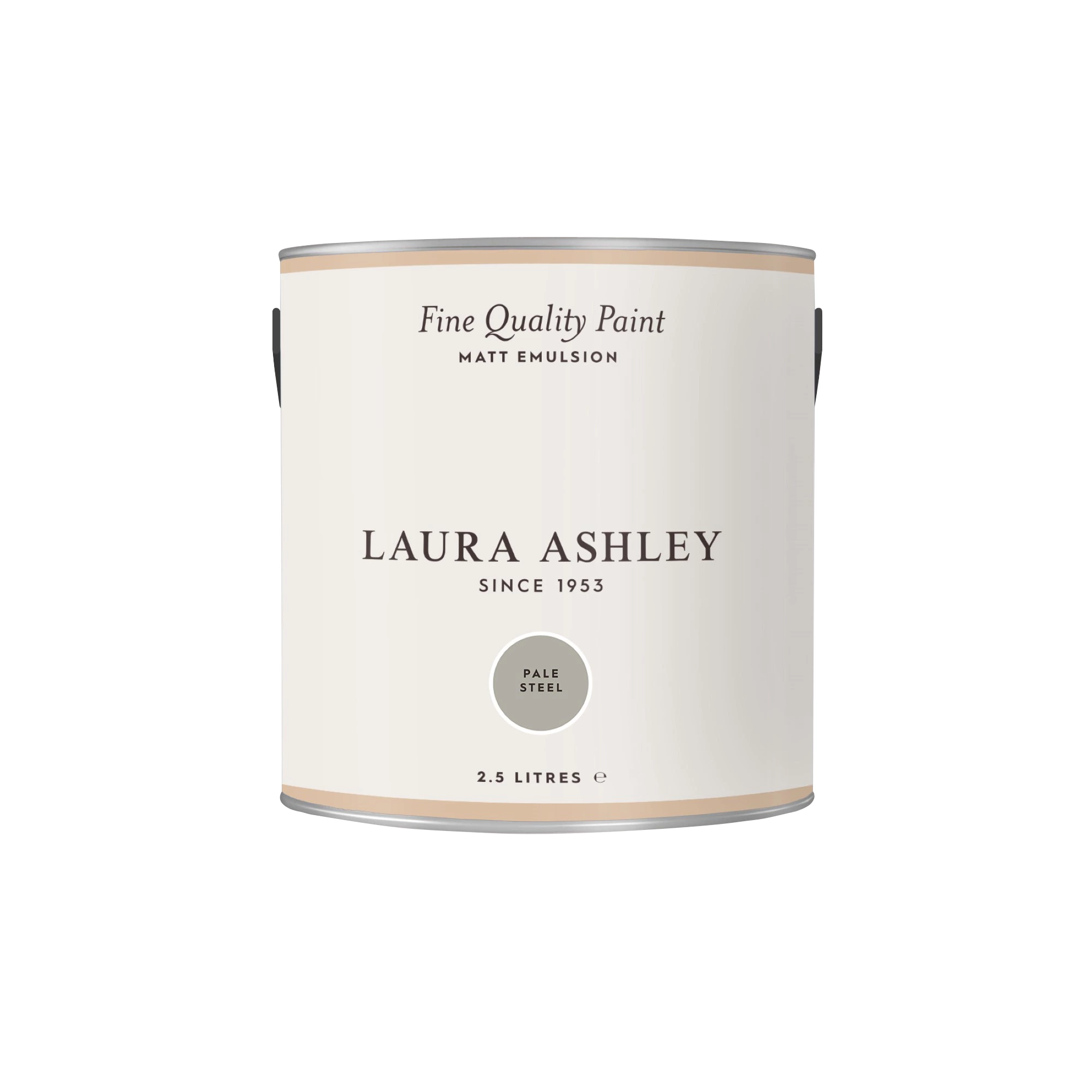 Laura Ashley Pale Steel Matt Emulsion Paint, 2.5L 4 Laura Ashley Pale Steel Matt Emulsion Paint, 2.5L - Image 4
