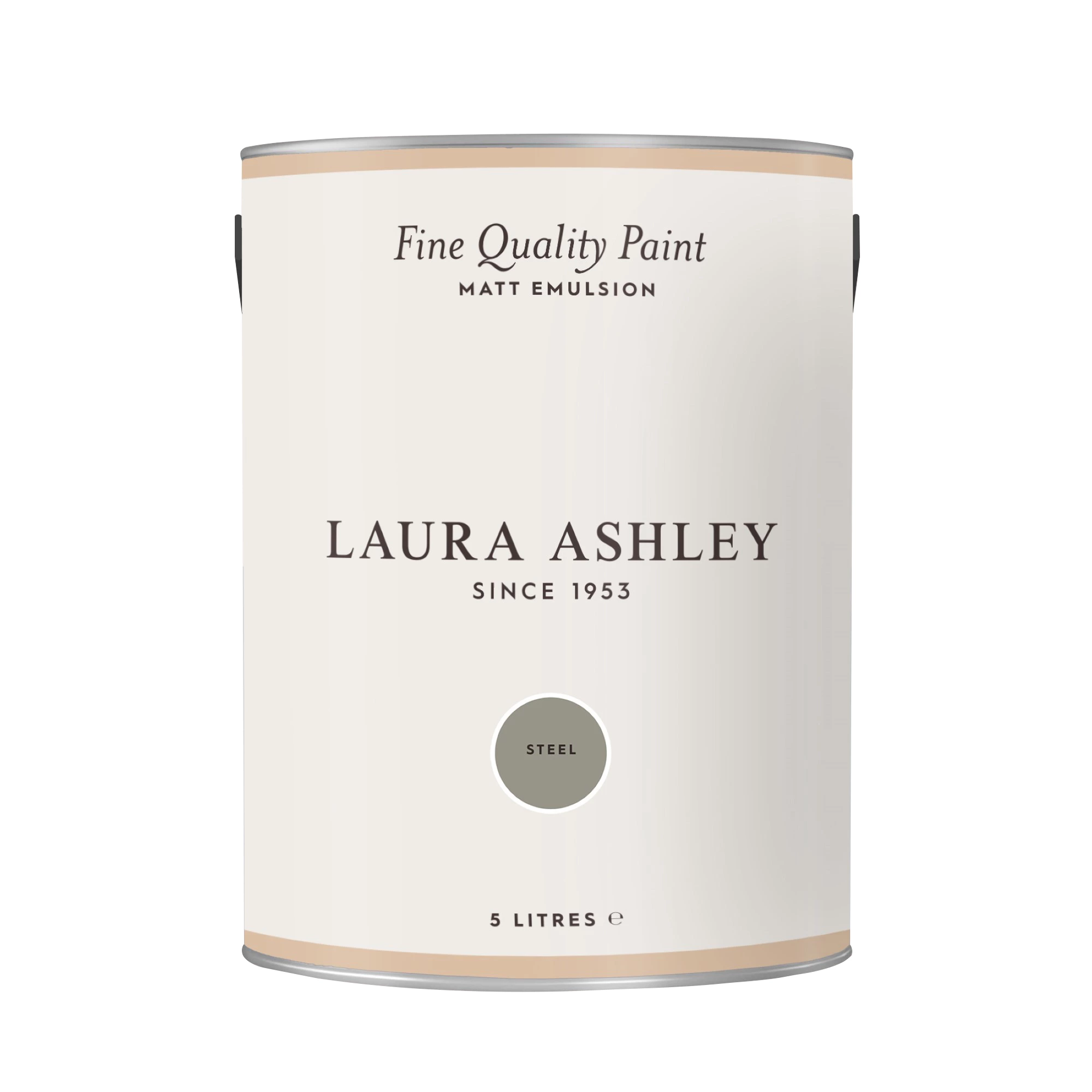 Laura Ashley Steel Matt Emulsion Paint, 5L 2 Laura Ashley Steel Matt Emulsion Paint, 5L - Image 2