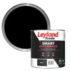 Leyland Trade Smart Black Mid Sheen Multi-surface Paint, 2.5L 5 Leyland Trade Smart Black Mid Sheen Multi-surface Paint, 2.5L -Trade Point leyland trade smart black mid sheen multi surface paint 2 5l5010426814643 21c bq