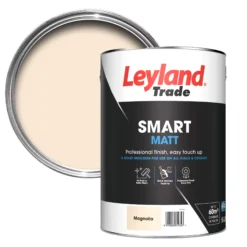 Leyland Trade Smart Magnolia Flat Matt Emulsion Paint, 5L