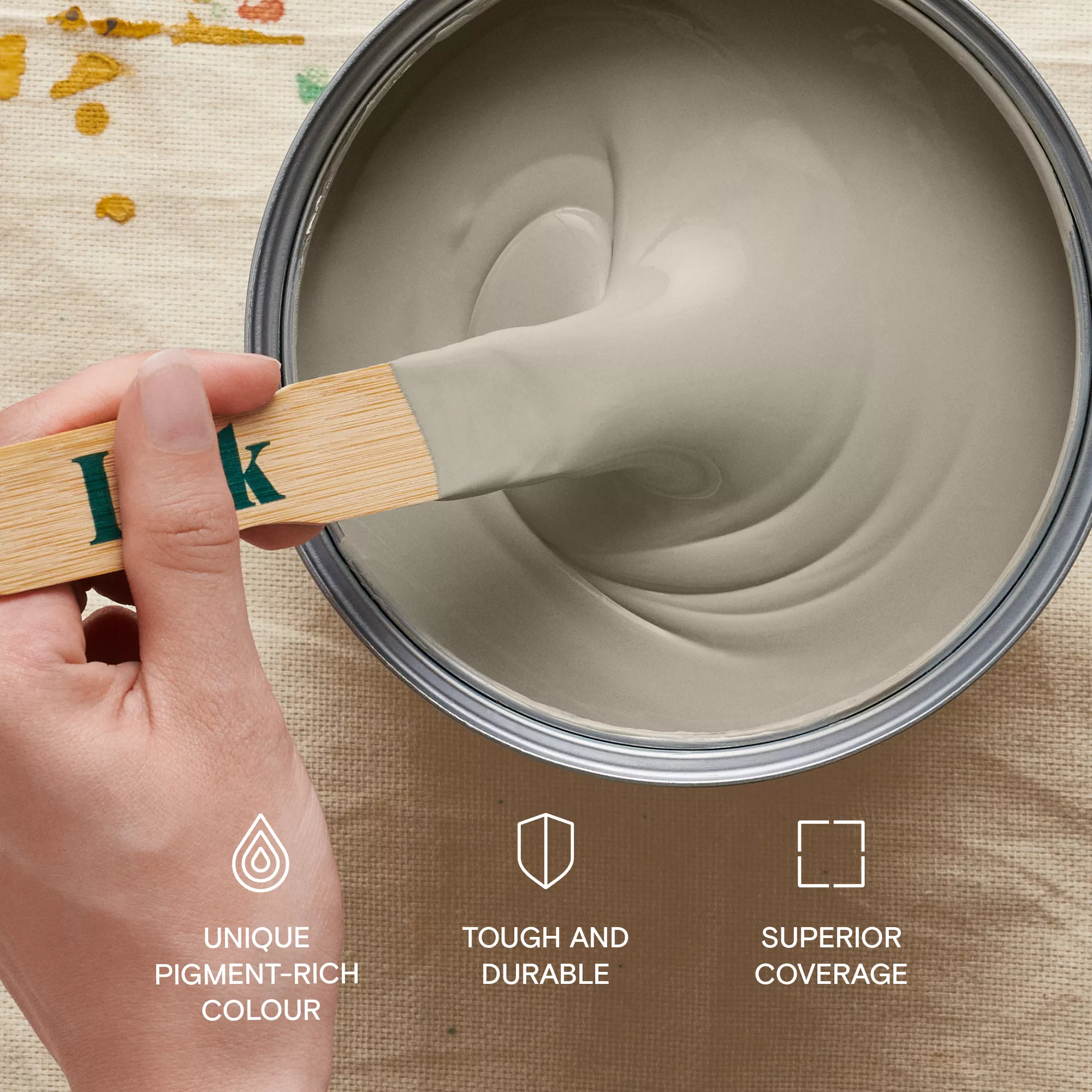 Lick Beige 06 Eggshell Emulsion Paint, 2.5L 6 Lick Beige 06 Eggshell Emulsion Paint, 2.5L - Image 6