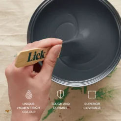 Lick Black 04 Eggshell Emulsion Paint, 2.5L -Trade Point lick black 04 eggshell emulsion paint 2 5l5060932640458 05i bq