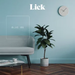 Lick Blue 08 Matt Emulsion Paint, 2.5L -Trade Point lick blue 08 matt emulsion paint 2 5l5060756115255 07i bq