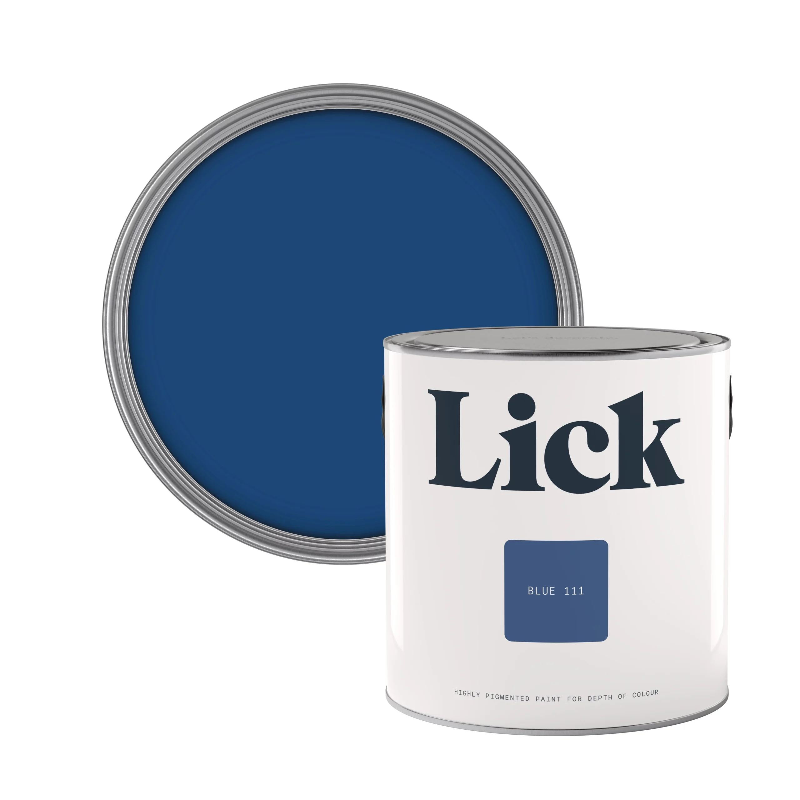 Lick Blue 111 Eggshell Emulsion Paint, 2.5L 1 Lick Blue 111 Eggshell Emulsion Paint, 2.5L