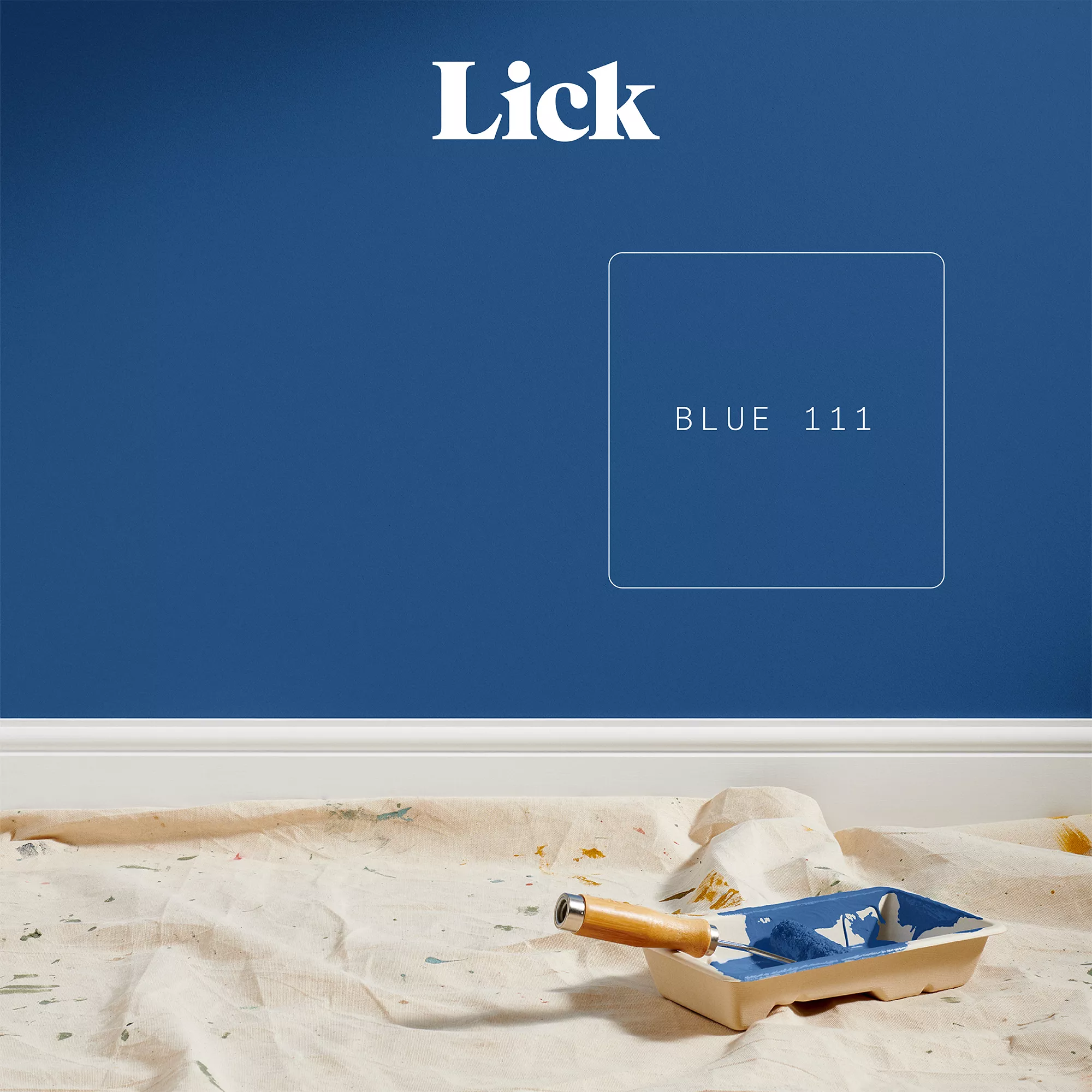 Lick Blue 111 Eggshell Emulsion Paint, 2.5L 3 Lick Blue 111 Eggshell Emulsion Paint, 2.5L - Image 3