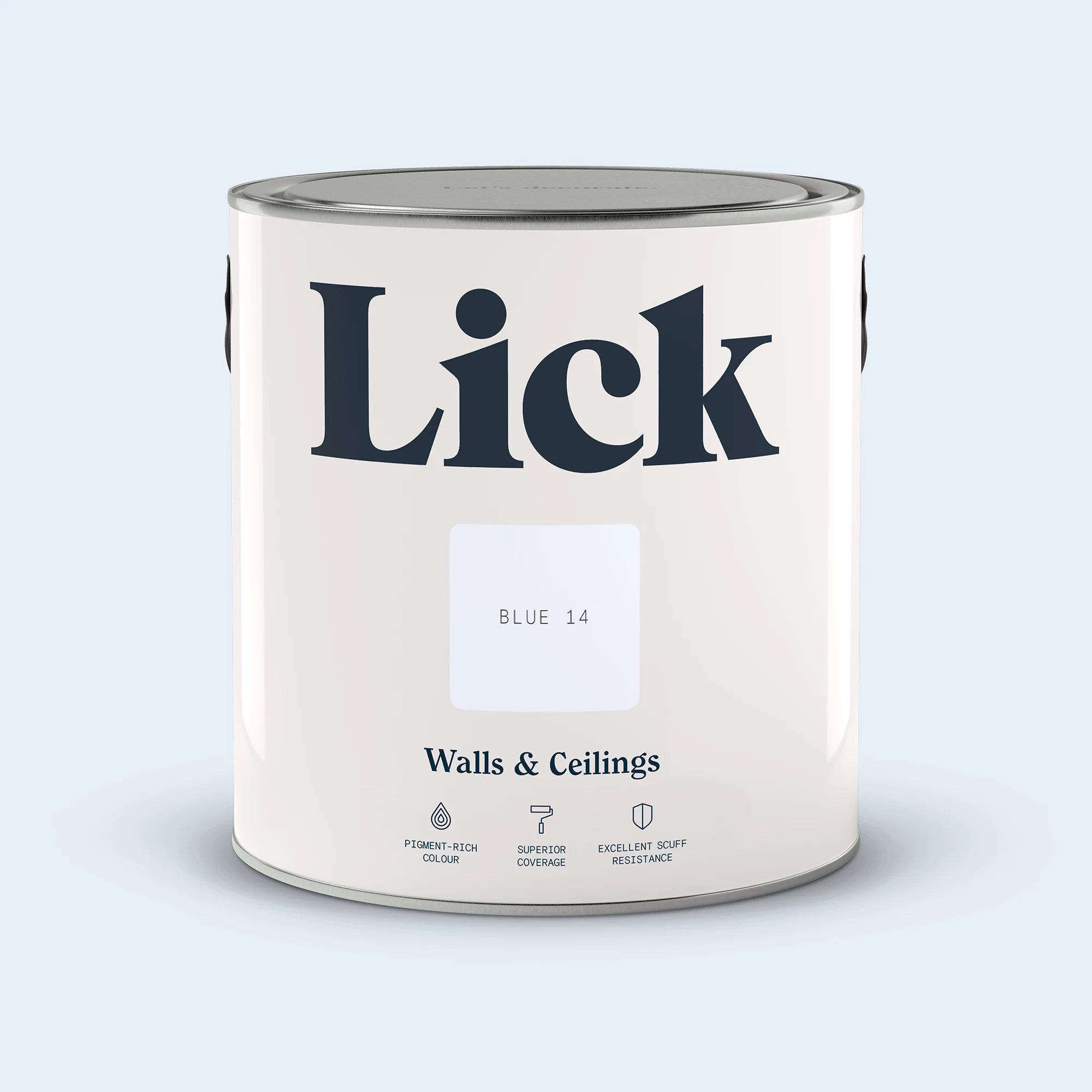 Lick Blue 14 Matt Emulsion Paint, 2.5L 2 Lick Blue 14 Matt Emulsion Paint, 2.5L - Image 2