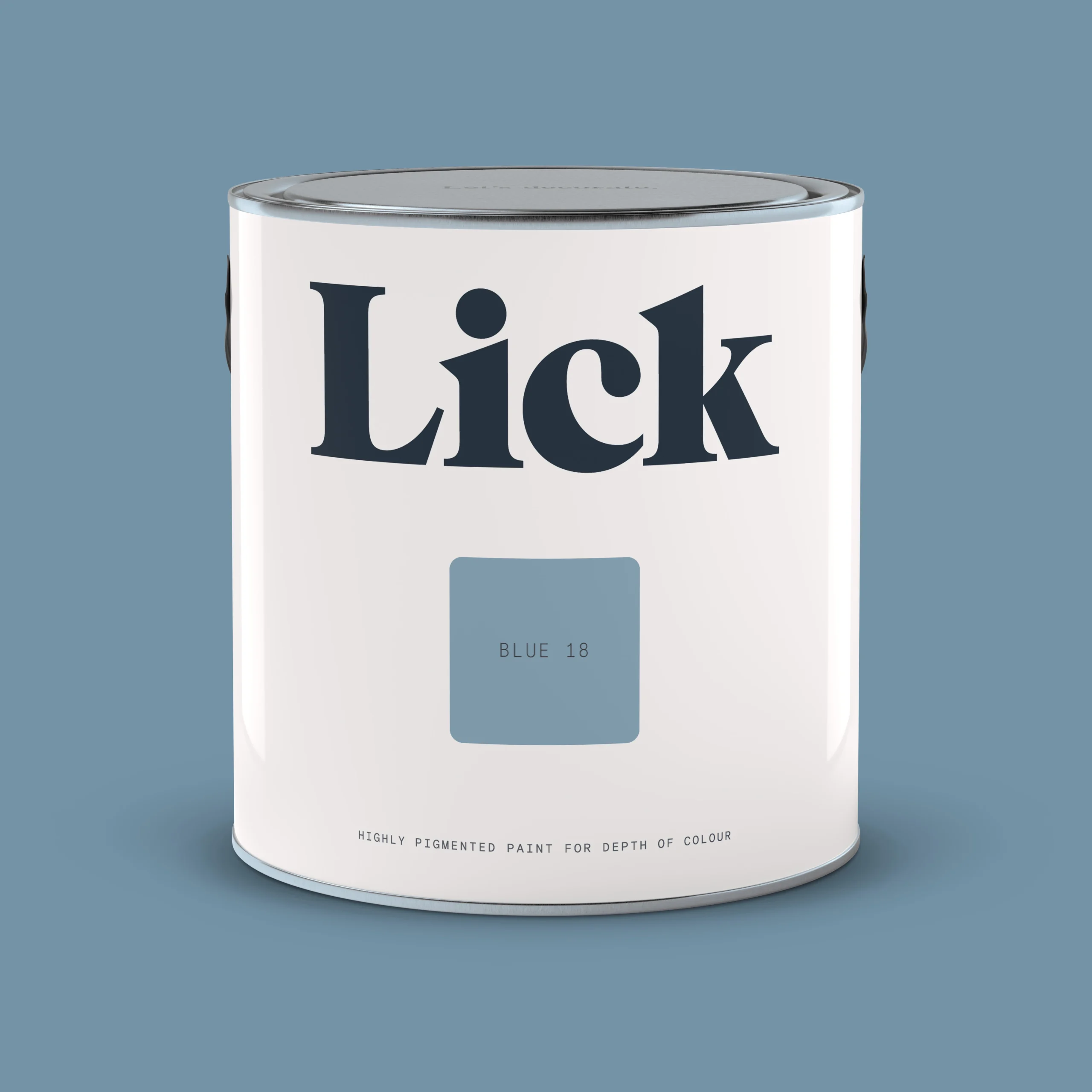 Lick Blue 18 Eggshell Emulsion Paint, 2.5L 2 Lick Blue 18 Eggshell Emulsion Paint, 2.5L - Image 2
