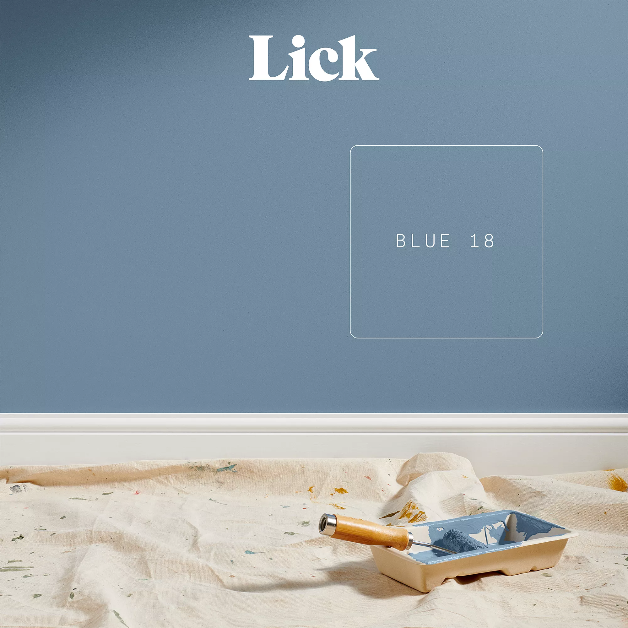 Lick Blue 18 Eggshell Emulsion Paint, 2.5L 3 Lick Blue 18 Eggshell Emulsion Paint, 2.5L - Image 3