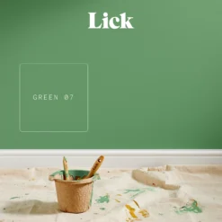 Lick Green 07 Matt Emulsion Paint, 2.5L -Trade Point lick green 07 matt emulsion paint 2 5l5060756110298 06i bq