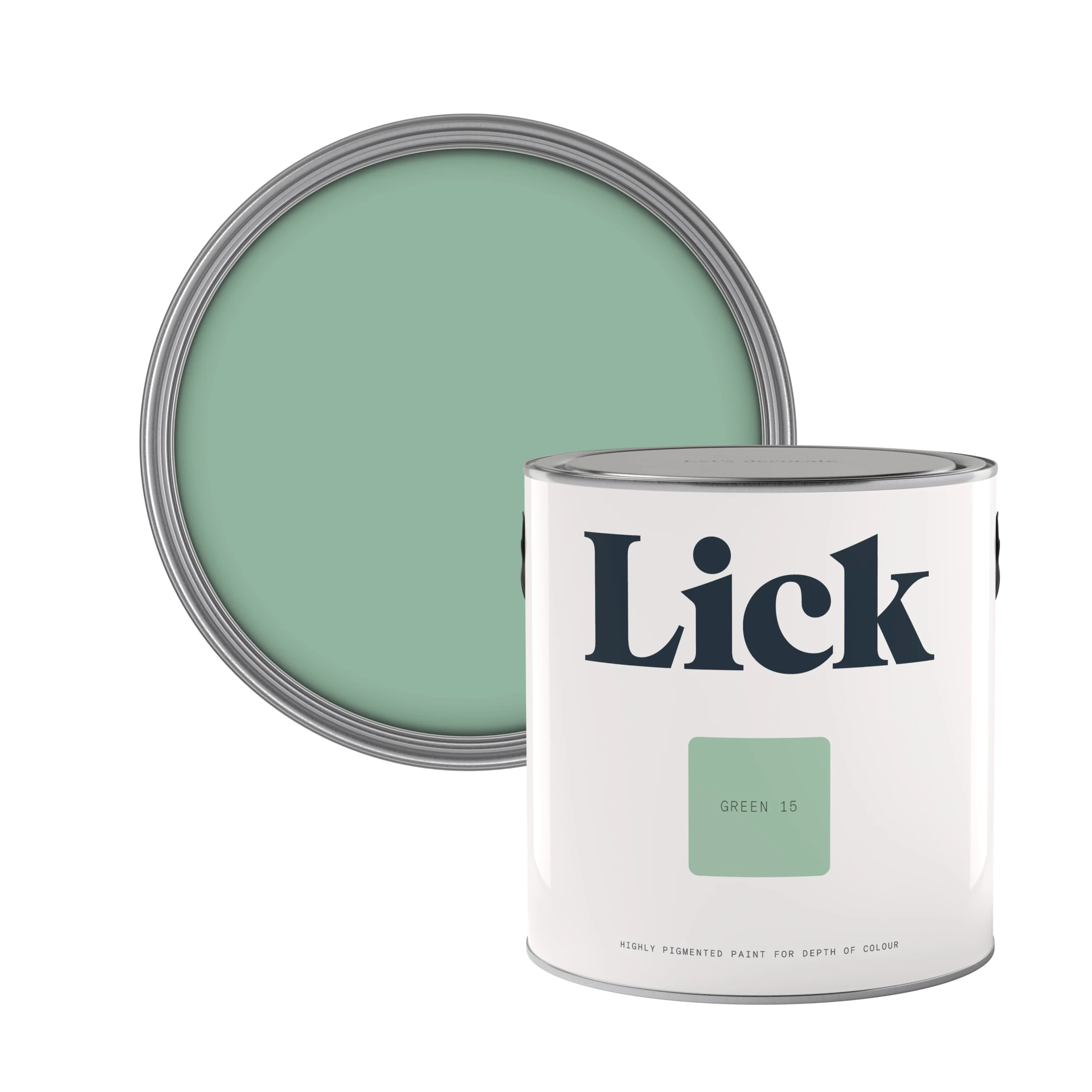 Lick Green 15 Matt Emulsion Paint, 2.5L 1 Lick Green 15 Matt Emulsion Paint, 2.5L