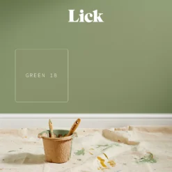 Lick Green 18 Matt Emulsion Paint, 2.5L 10 Lick Green 18 Matt Emulsion Paint, 2.5L -Trade Point lick green 18 matt emulsion paint 2 5l5060932641721 06i bq