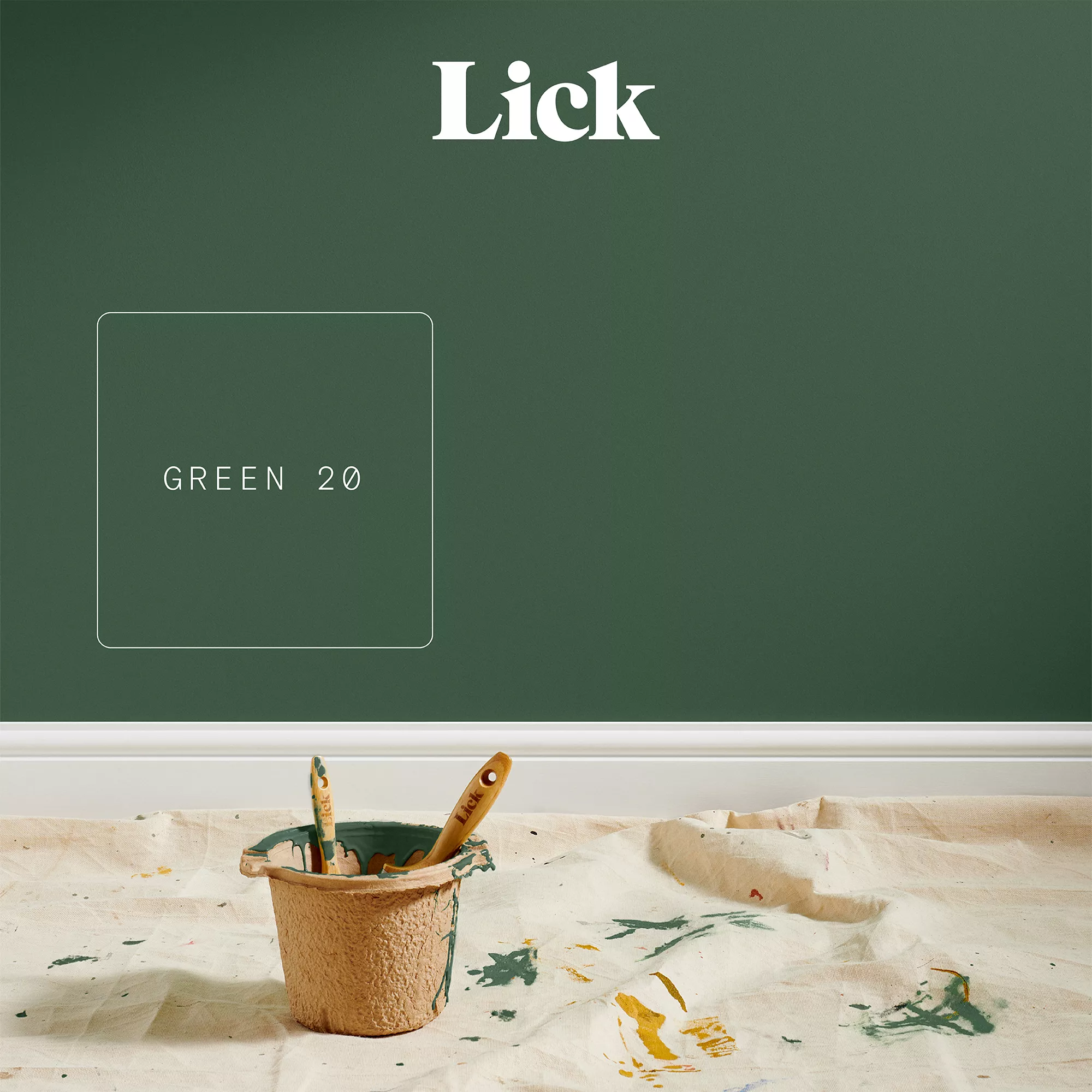 Lick Green 20 Matt Emulsion Paint, 2.5L 3 Lick Green 20 Matt Emulsion Paint, 2.5L - Image 3
