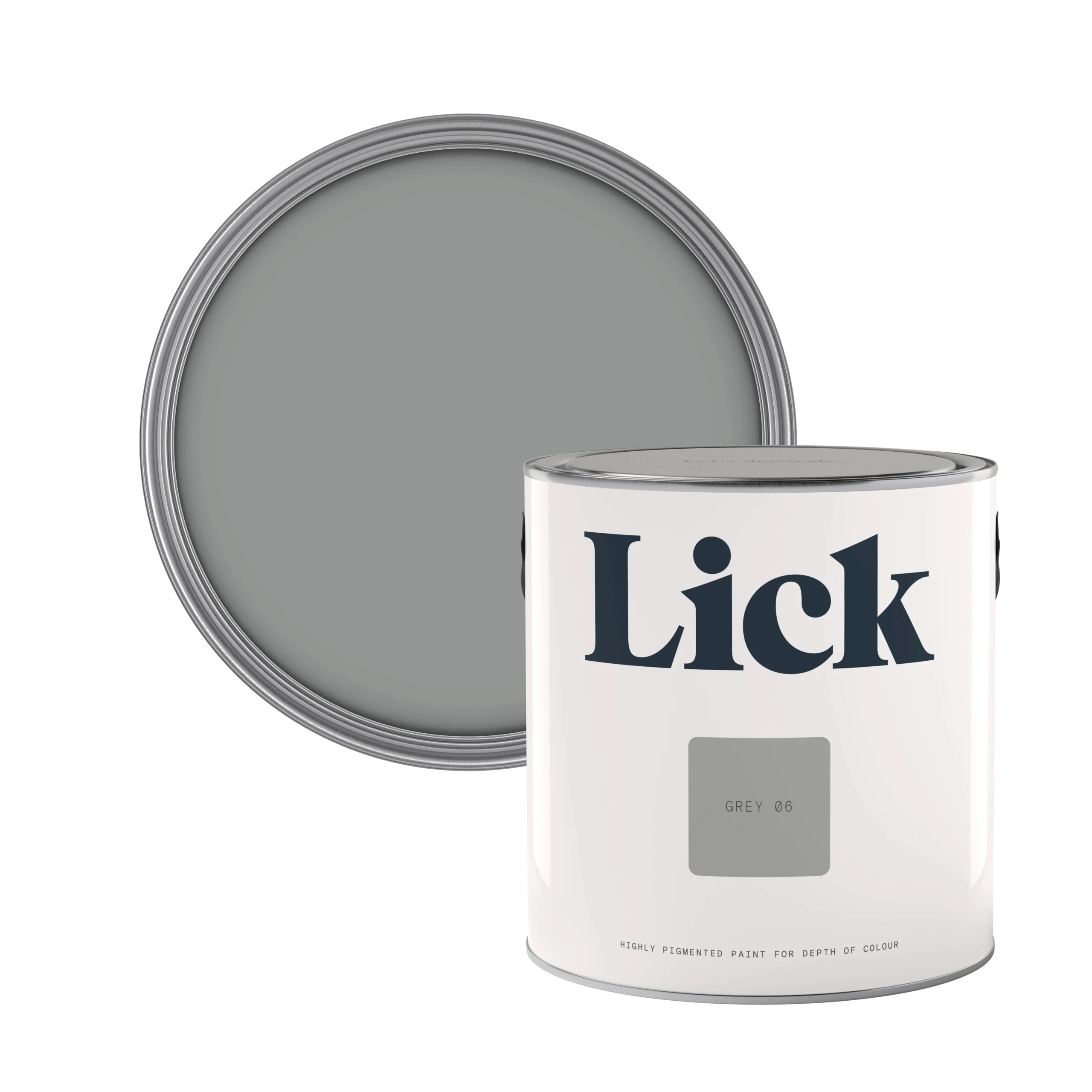 Lick Grey 06 Eggshell Emulsion Paint, 2.5L 1 Lick Grey 06 Eggshell Emulsion Paint, 2.5L