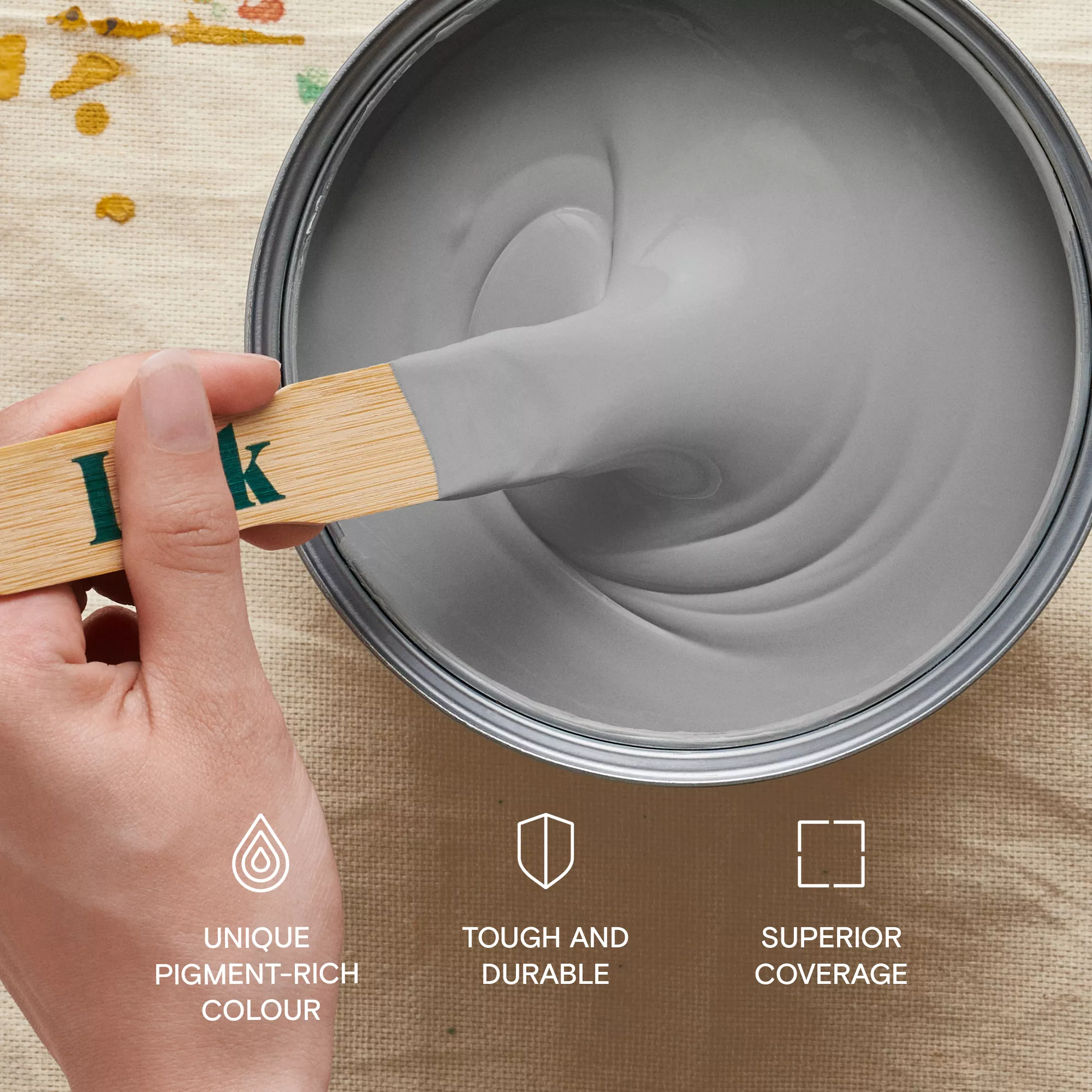 Lick Grey 06 Eggshell Emulsion Paint, 2.5L 6 Lick Grey 06 Eggshell Emulsion Paint, 2.5L - Image 6