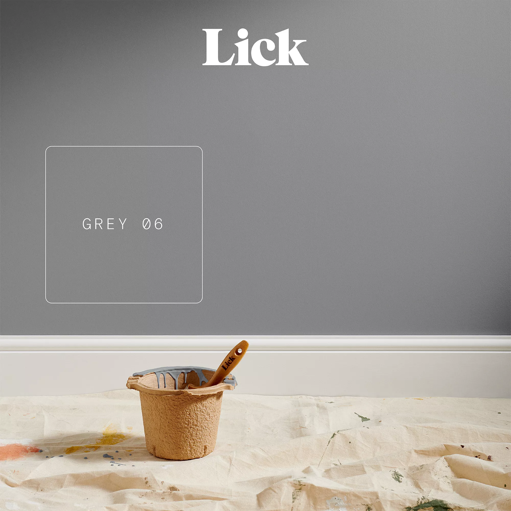 Lick Grey 06 Eggshell Emulsion Paint, 2.5L 3 Lick Grey 06 Eggshell Emulsion Paint, 2.5L - Image 3