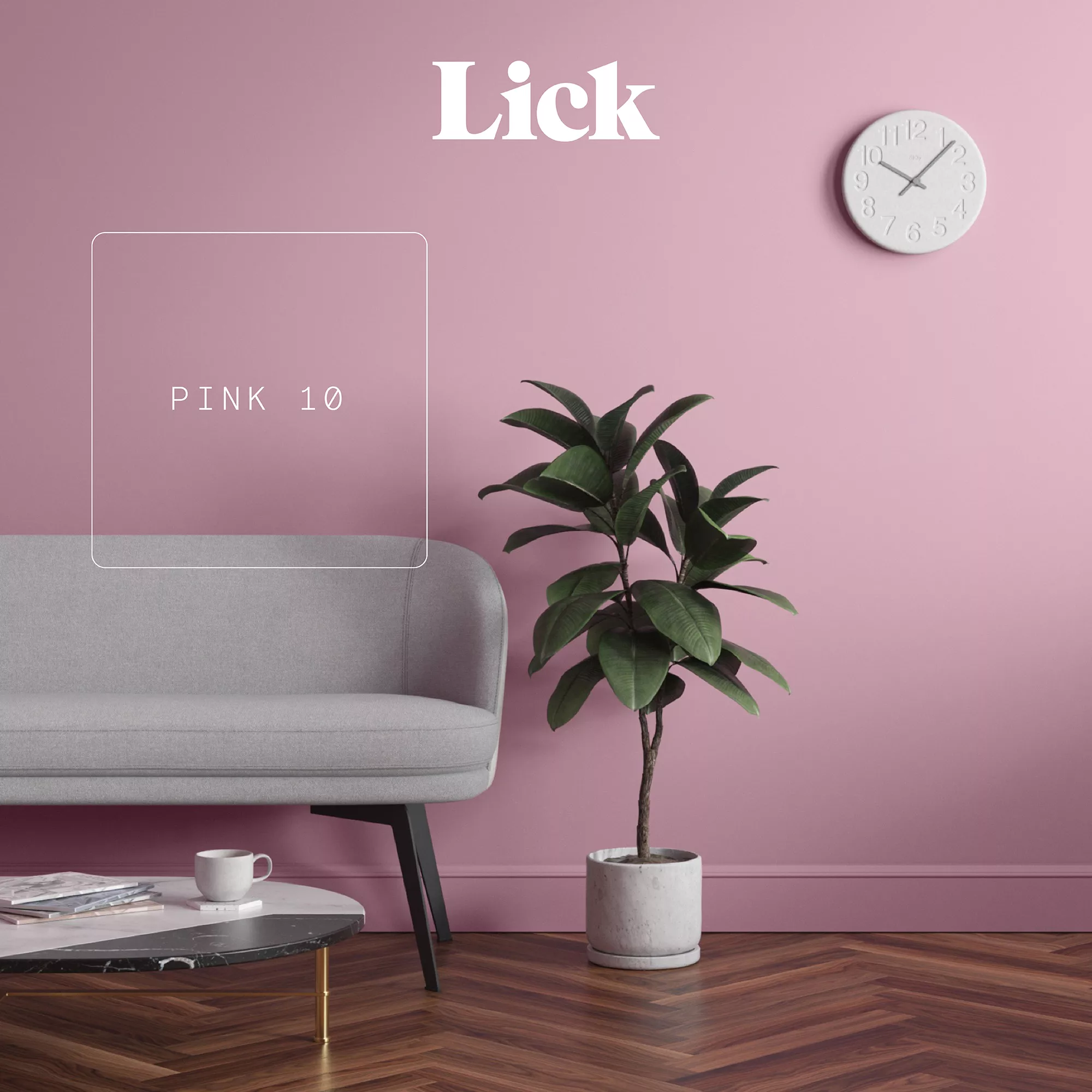 Lick Pink 10 Eggshell Emulsion Paint, 2.5L 4 Lick Pink 10 Eggshell Emulsion Paint, 2.5L - Image 4