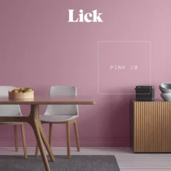 Lick Pink 10 Eggshell Emulsion Paint, 2.5L 12 Lick Pink 10 Eggshell Emulsion Paint, 2.5L -Trade Point lick pink 10 eggshell emulsion paint 2 5l5060932642551 08i bq