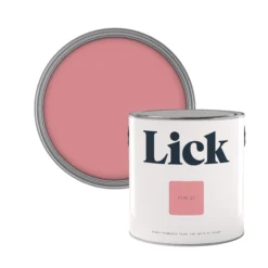 Lick Pink 12 Eggshell Emulsion Paint, 2.5L