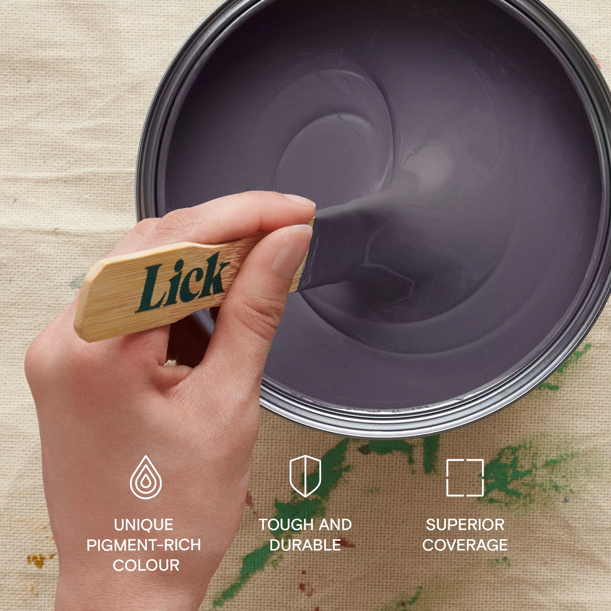 Lick Purple 10 Matt Emulsion Paint, 2.5L 6 Lick Purple 10 Matt Emulsion Paint, 2.5L - Image 6