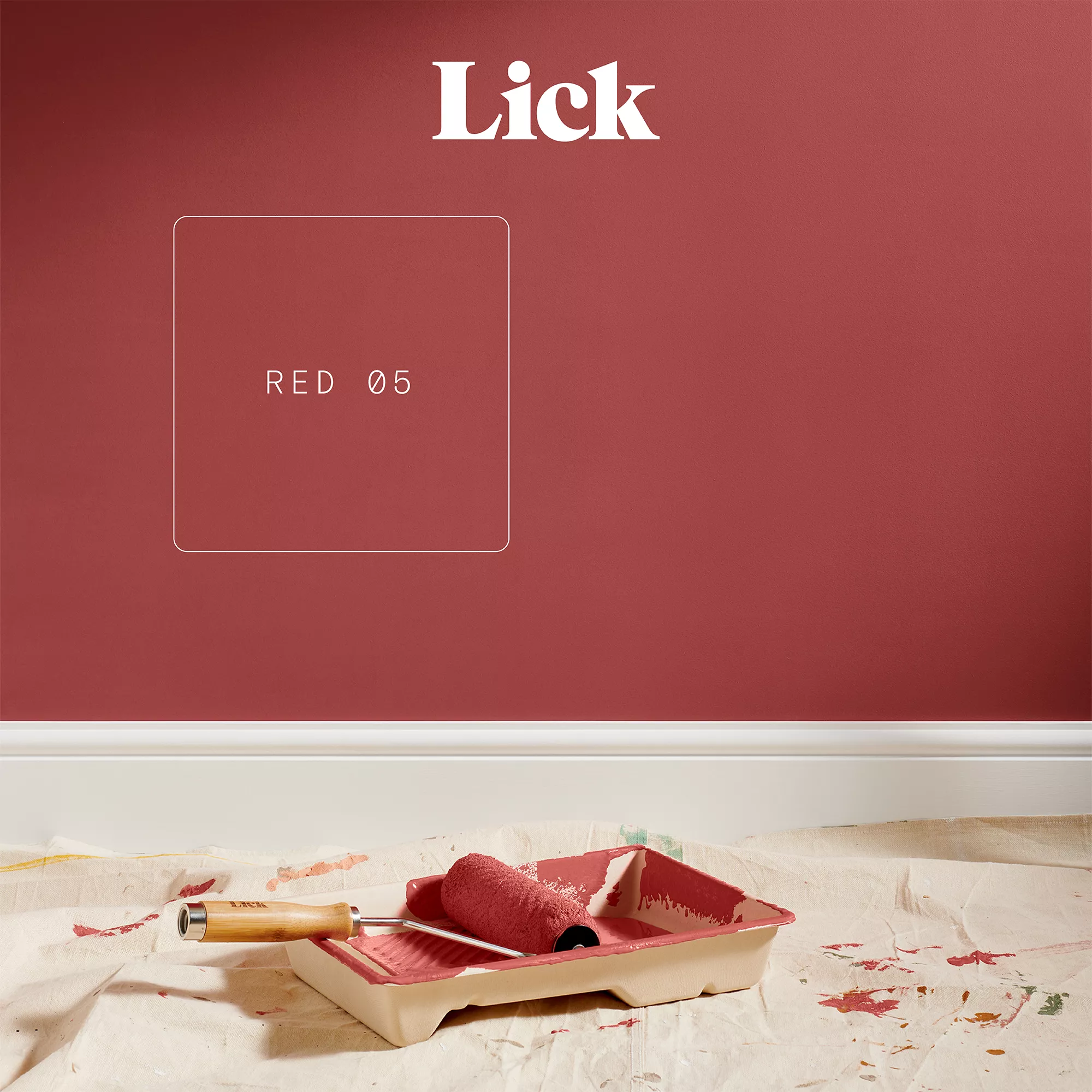 Lick Red 05 Eggshell Emulsion Paint, 2.5L 3 Lick Red 05 Eggshell Emulsion Paint, 2.5L - Image 3