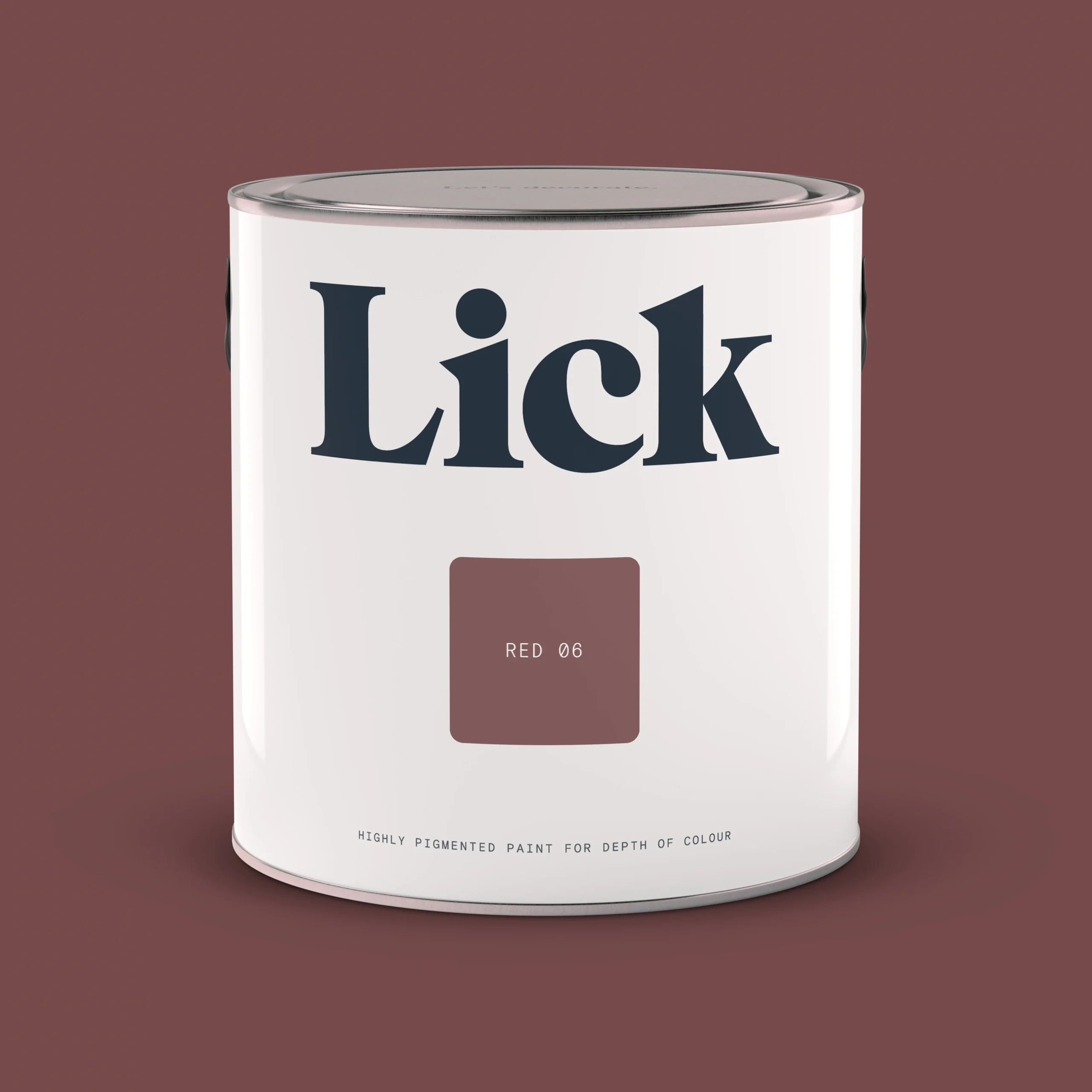 Lick Red 06 Eggshell Emulsion Paint, 2.5L 2 Lick Red 06 Eggshell Emulsion Paint, 2.5L - Image 2