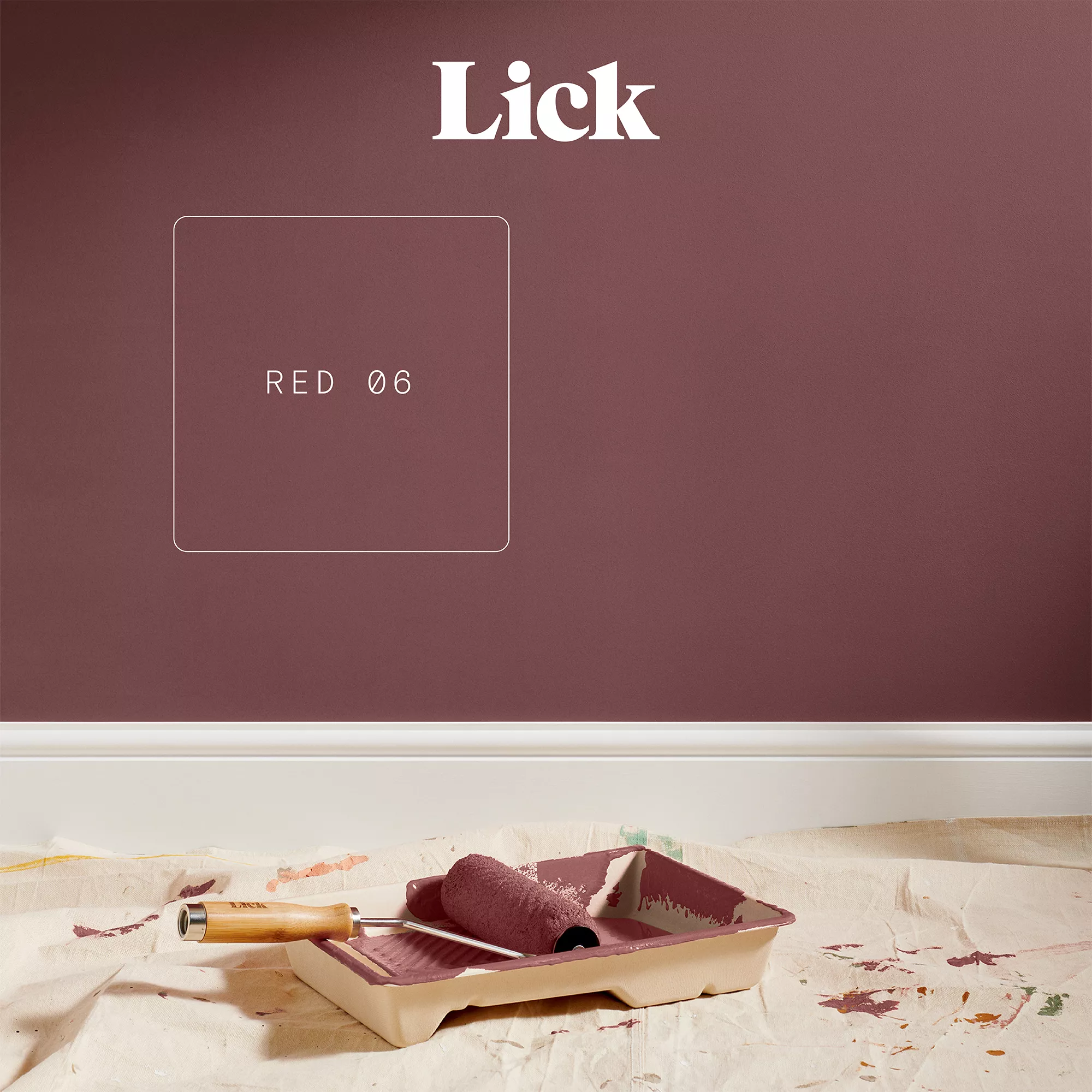 Lick Red 06 Eggshell Emulsion Paint, 2.5L 3 Lick Red 06 Eggshell Emulsion Paint, 2.5L - Image 3