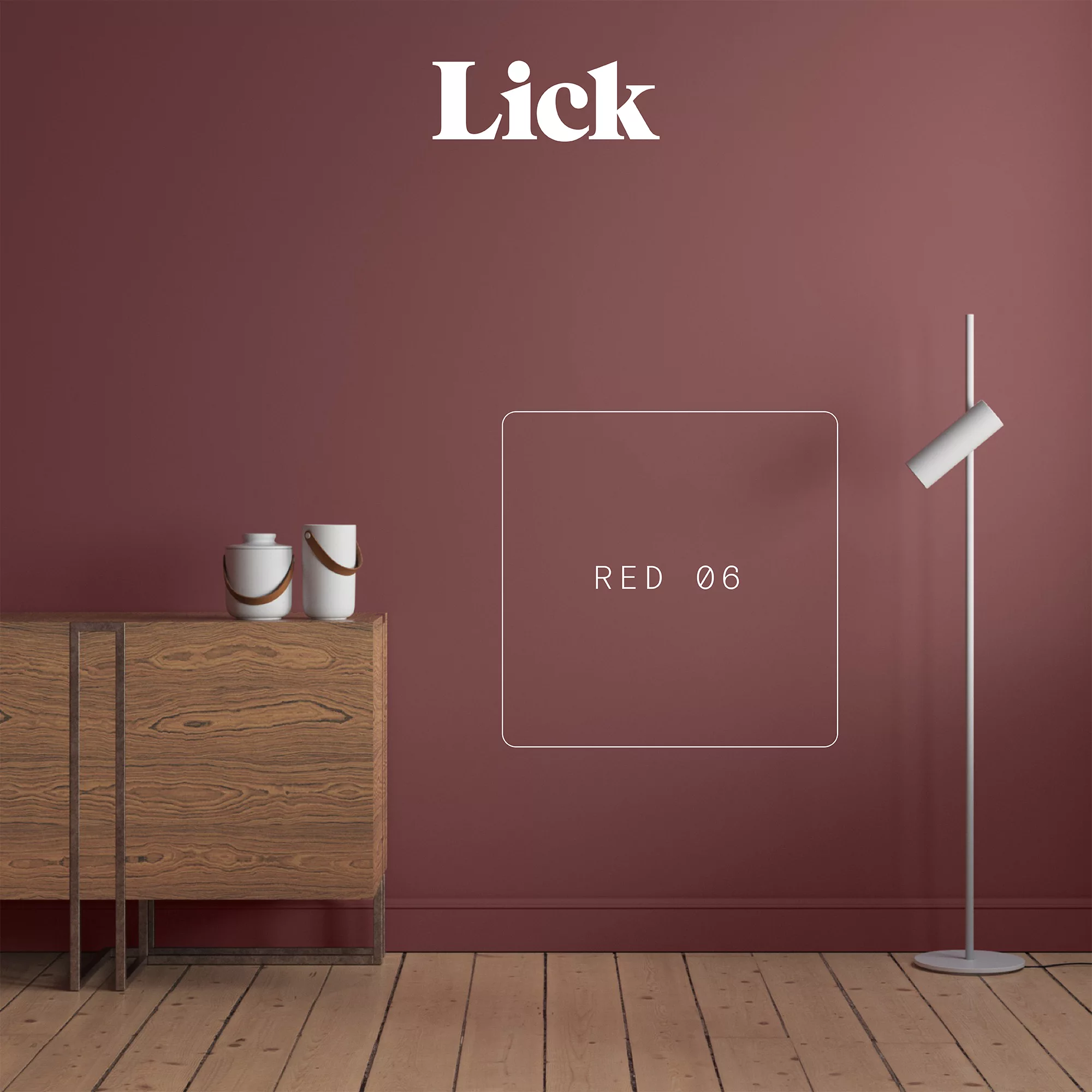 Lick Red 06 Eggshell Emulsion Paint, 2.5L 5 Lick Red 06 Eggshell Emulsion Paint, 2.5L - Image 5
