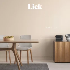 Lick Taupe 03 Matt Emulsion Paint, 2.5L -Trade Point lick taupe 03 matt emulsion paint 2 5l5060932643473 08i bq