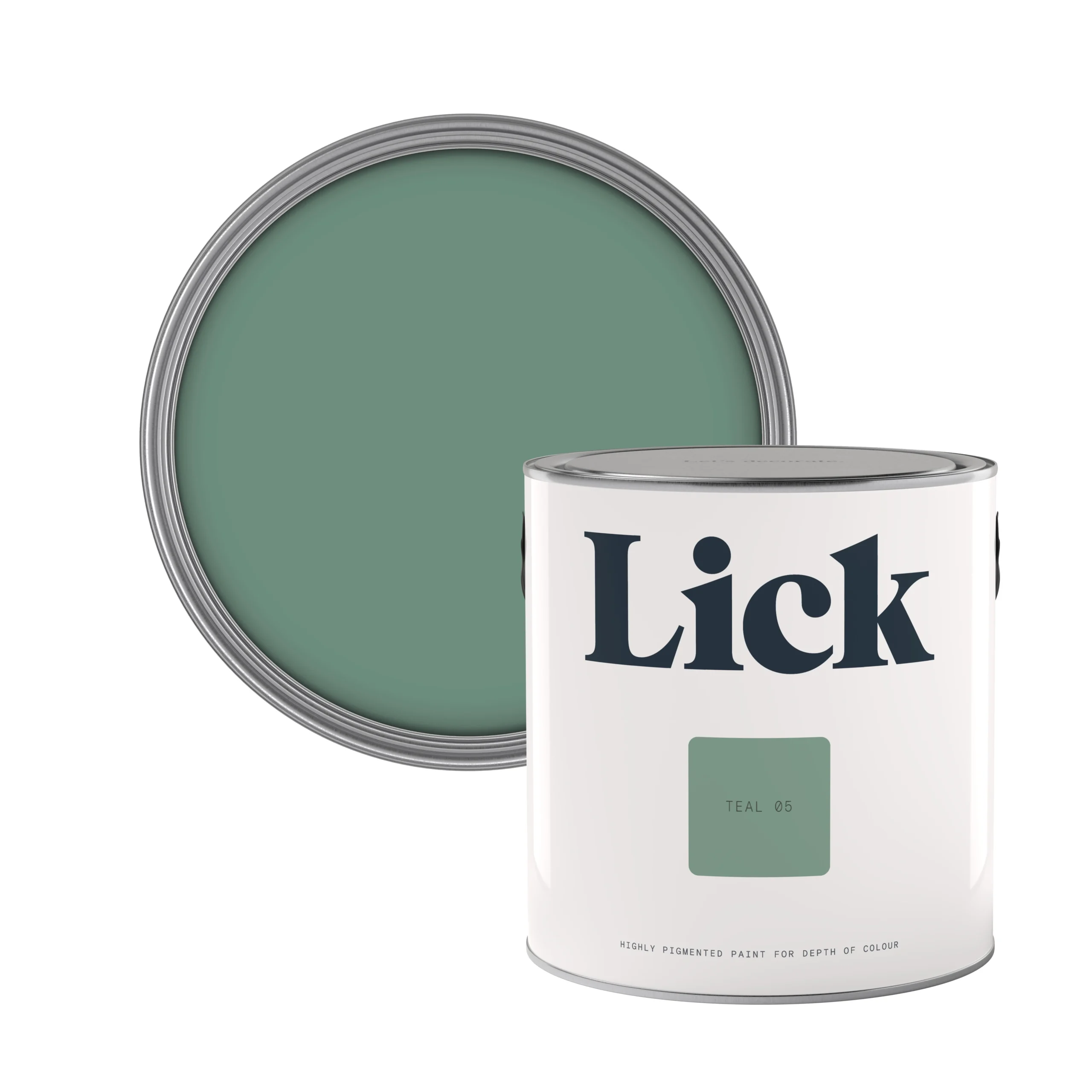 Lick Teal 05 Eggshell Emulsion Paint, 2.5L 1 Lick Teal 05 Eggshell Emulsion Paint, 2.5L