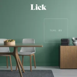Lick Teal 05 Eggshell Emulsion Paint, 2.5L 12 Lick Teal 05 Eggshell Emulsion Paint, 2.5L -Trade Point lick teal 05 eggshell emulsion paint 2 5l5060932643671 08i bq